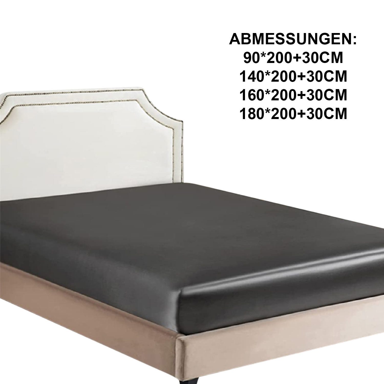 Refttenw Spannbettlaken Seidiger Stoff Rundumgummi, Gemütlich günstig online kaufen