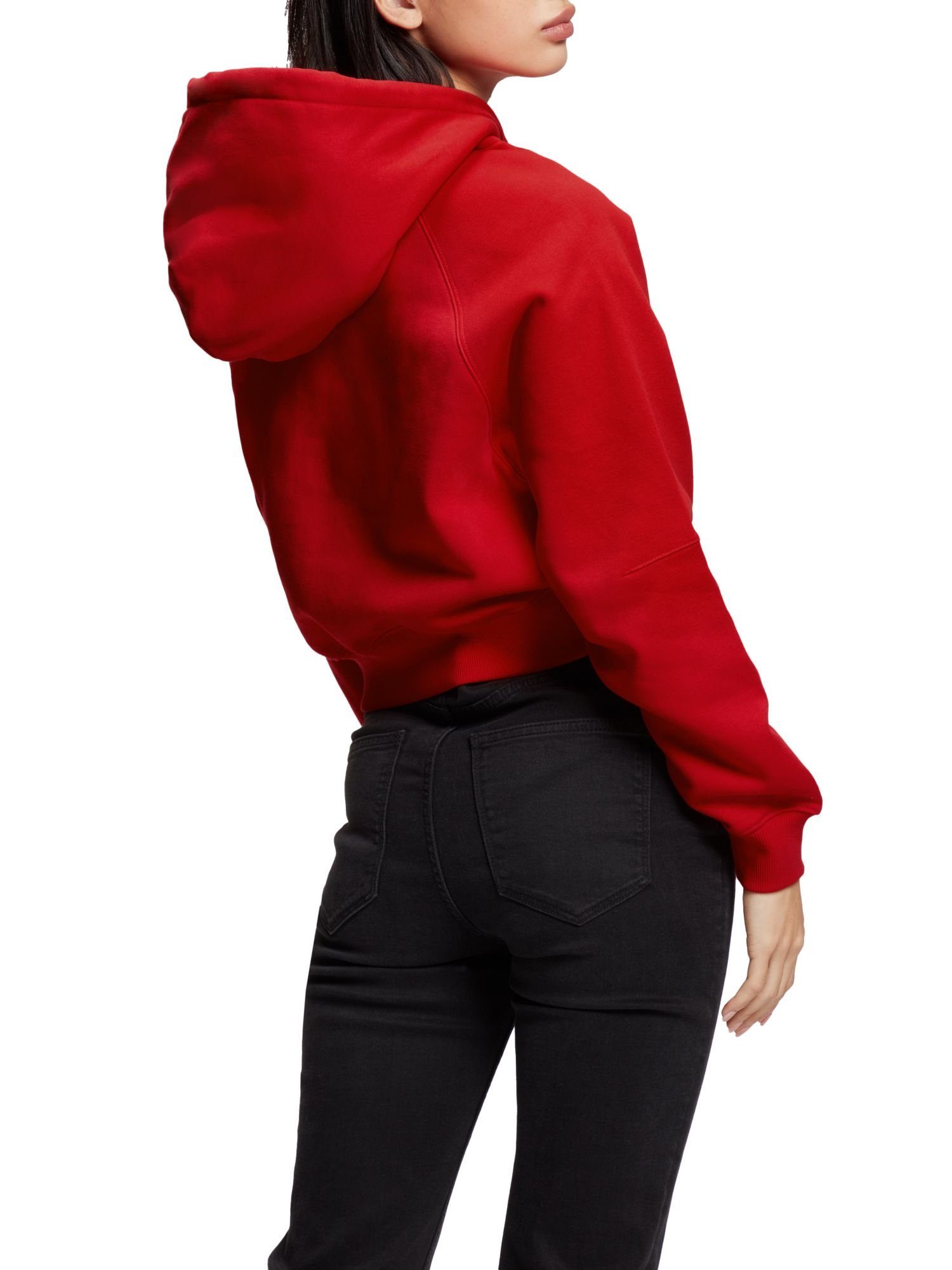 ORANGE Sweatshirt Logo (1-tlg) Cropped-Hoodie Esprit mit RED