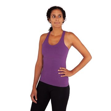 Yamadhi Yogashirt Yoga String Top, Bio-Baumwolle, Lila (Majesty) S