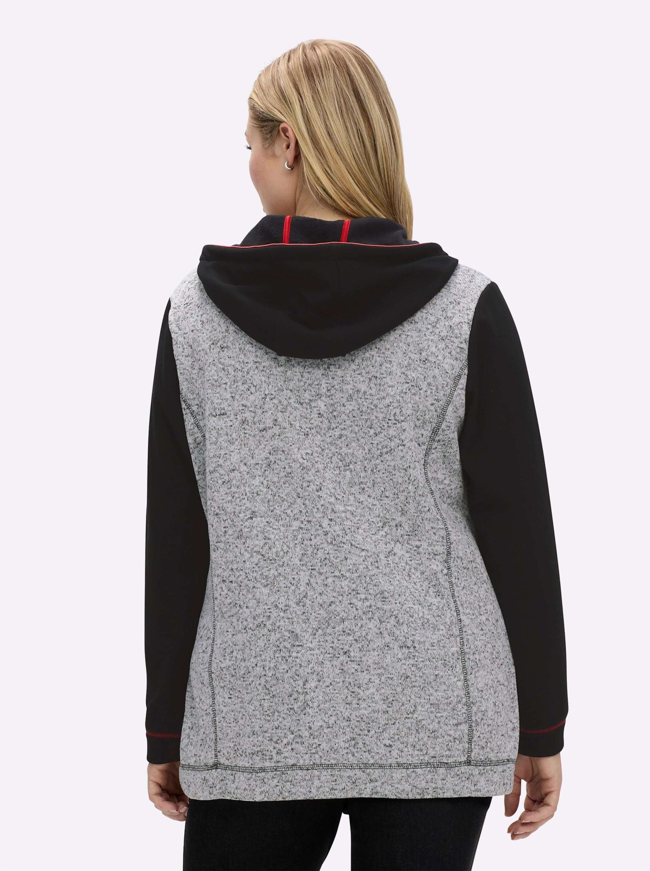 Sheego Fleecejacke Sweatjacke Langarm günstig online kaufen