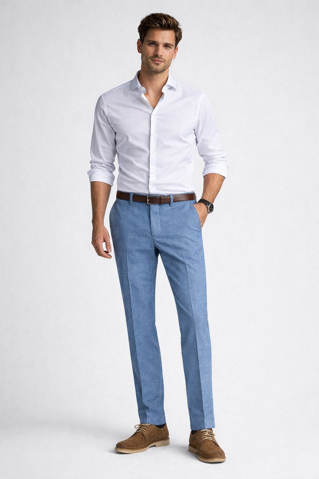 Scotch & Soda Stoffhose Mott structured weave tailored chino