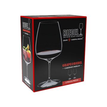 RIEDEL THE WINE GLASS COMPANY Rotweinglas Grape Cabernet / Merlot / Cocktail Weingläser, Glas