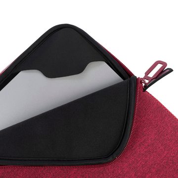 Tucano Laptop-Hülle Second Skin Mélange, Neopren Notebook Sleeve, Bordeaux Rot 15,6 Zoll, 15-16 Zoll Laptops