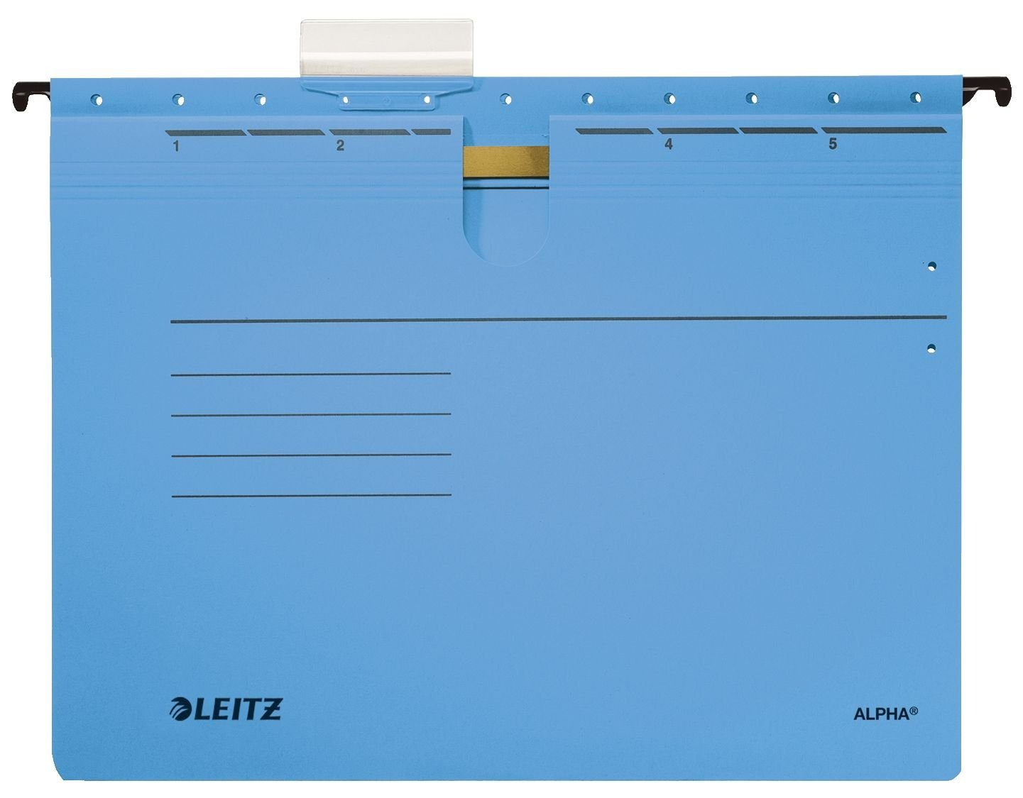 LEITZ Hefter Leitz 1984-00-35 Hängehefter ALPHA® - kfm. Heftung, Karton, blau