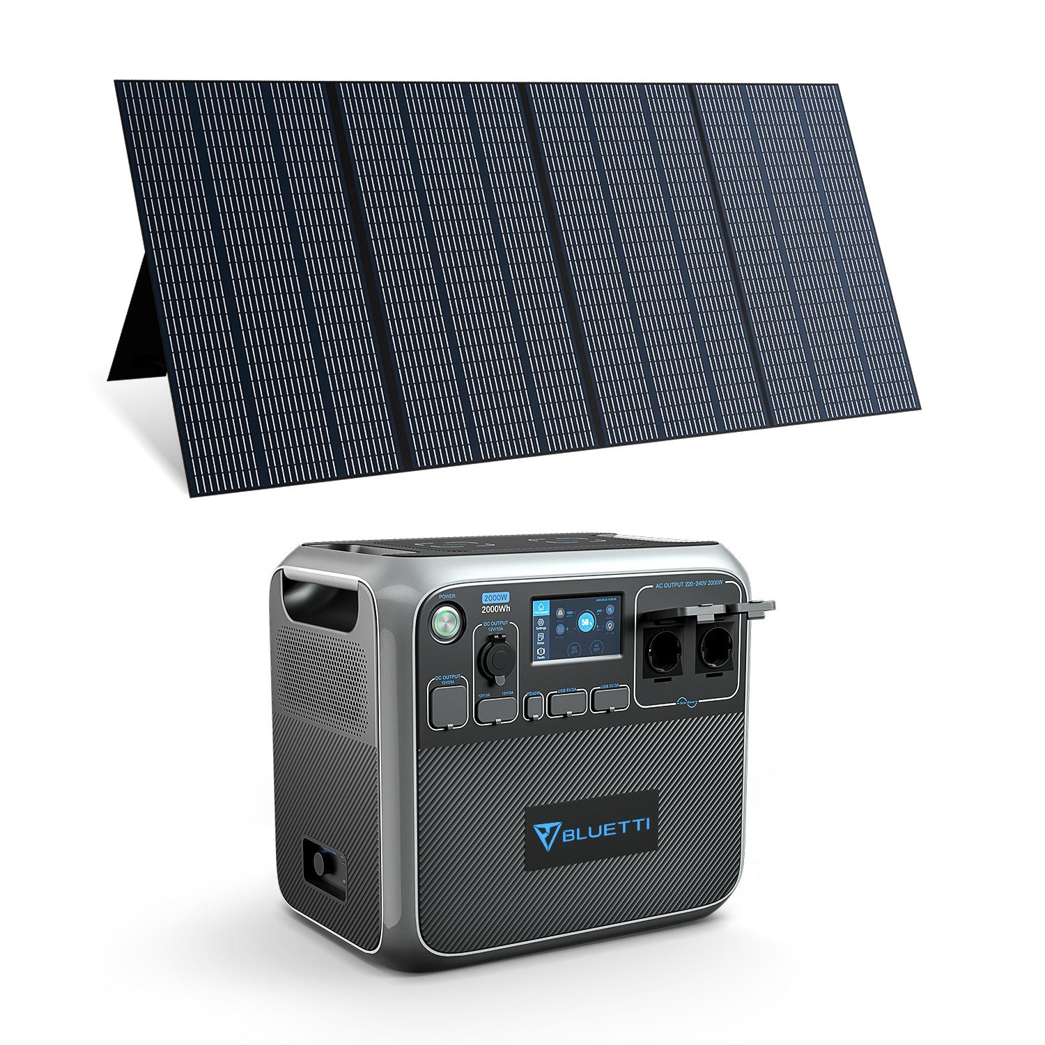 BLUETTI Stromerzeuger AC200P+PV350 Solarpanel, (1-tlg), 230V Steckdose
