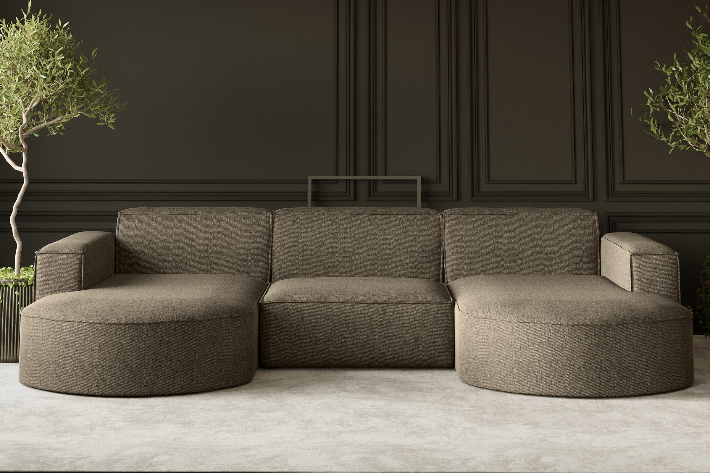 Kaiser Möbel Ecksofa Sofa U form, günstig online kaufen