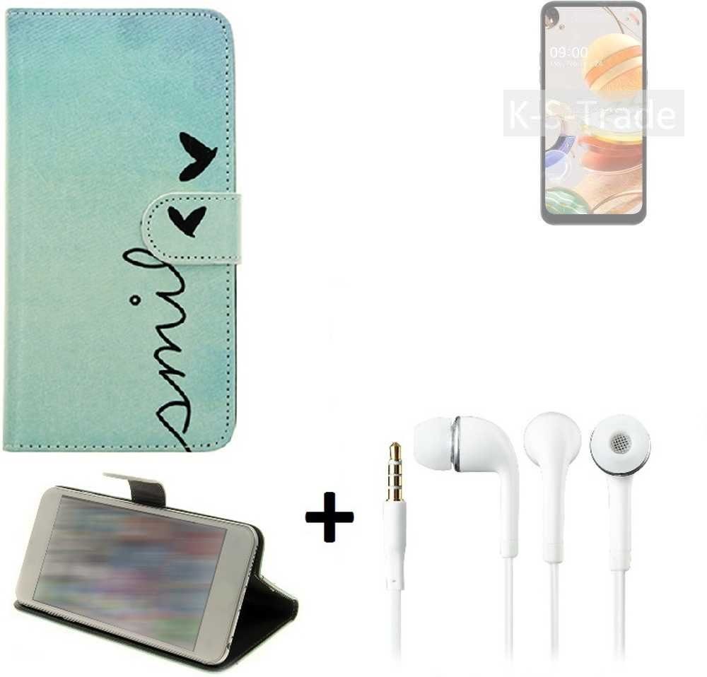 K-S-Trade Handyhülle für LG Electronics K61, Schutz Hülle Handy Hülle 360° Wallet Case Schutz Hülle