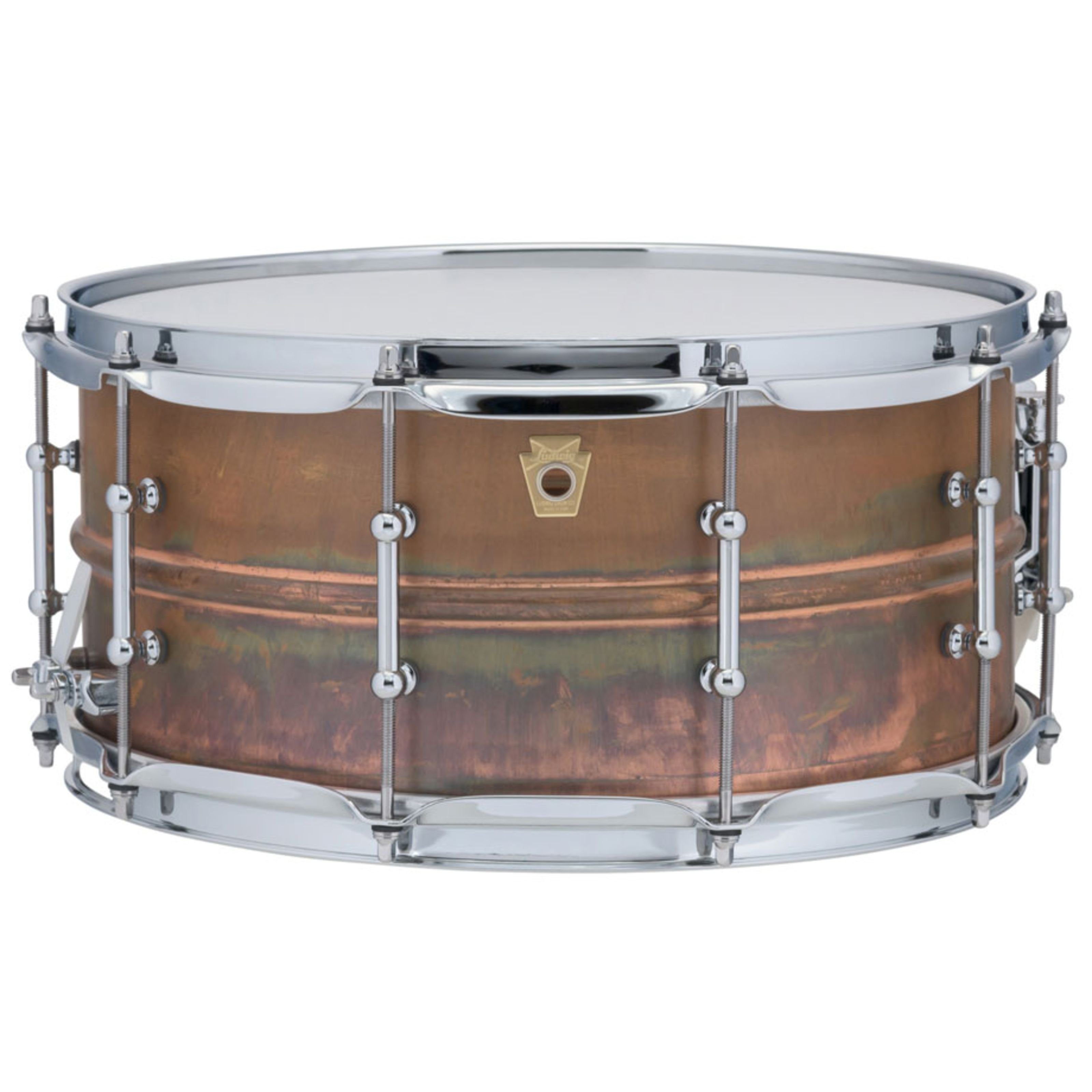 Ludwig Snare Drum, Барабаны, Snare Drums, Copper Phonic Snare LC663T, 14"x6,5", Raw Copper - Snare Drum