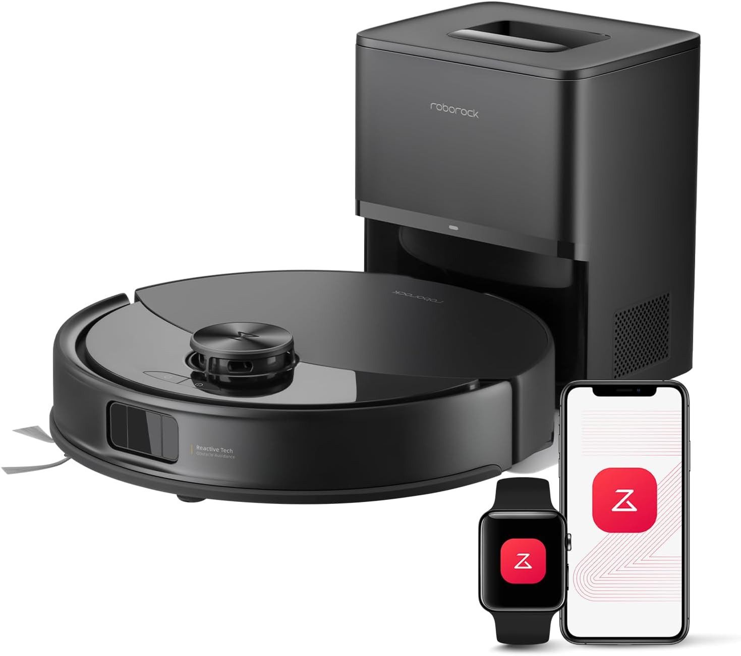 Roborock Saugroboter Q10 S5+ Saugroboter mit Wischfunktion, 10.000 Pa HyperForce Saugkraft, (Upgrade von S8 Plus)Auto Lifting Mopping,Dual Anti-Tangle System schwarz