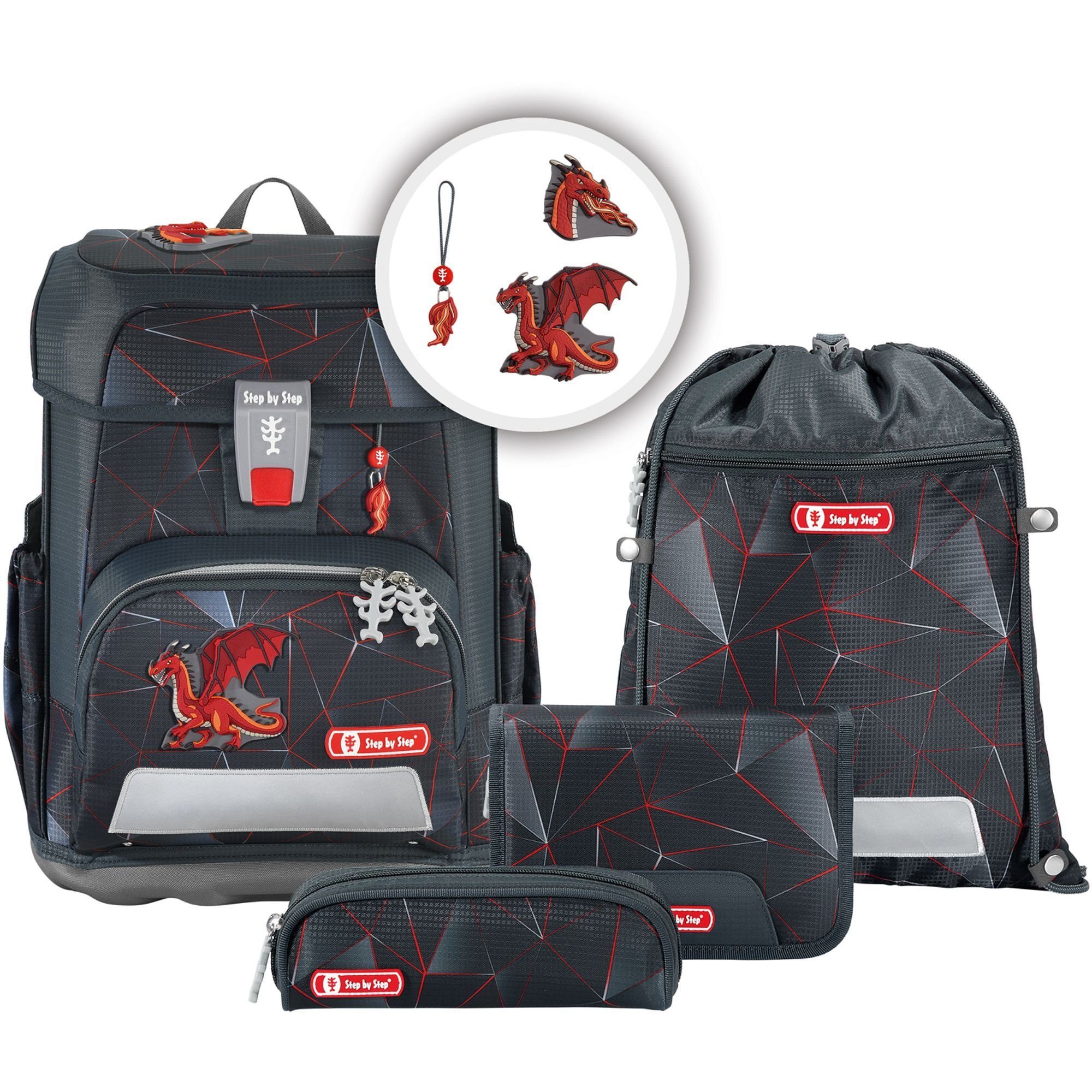 Step by Step Schulranzen Cloud (5-tlg), Polyester