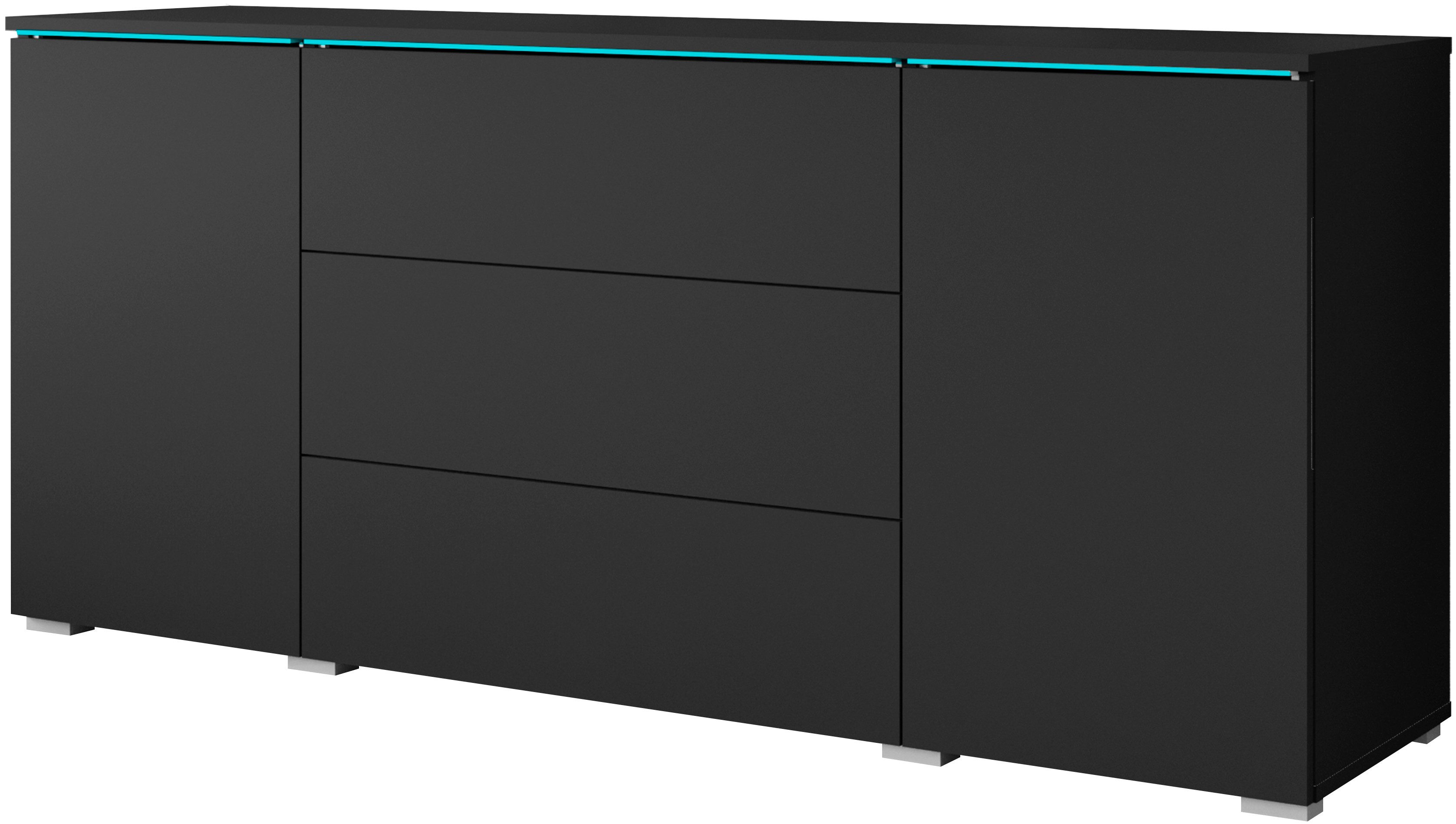 INOSIGN Sideboard VERA, grifflos, verstellbare Einlegeböden, Wahlweise mit günstig online kaufen