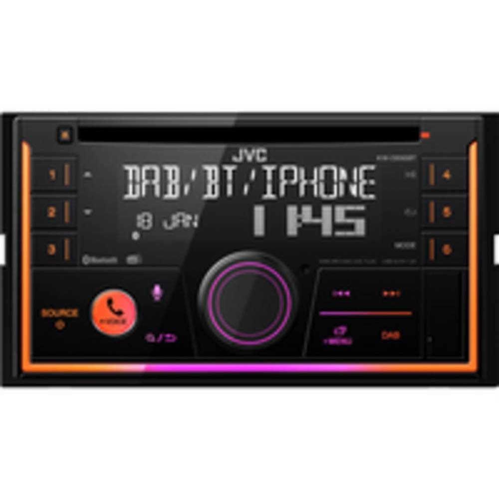 JVC KD-DB95BT Doppel-DIN CD-Receiver KW-DB95BT Autoradio (Anschluss für Lenkradfernbedienung, Anschluss für Rückfahrkamera)