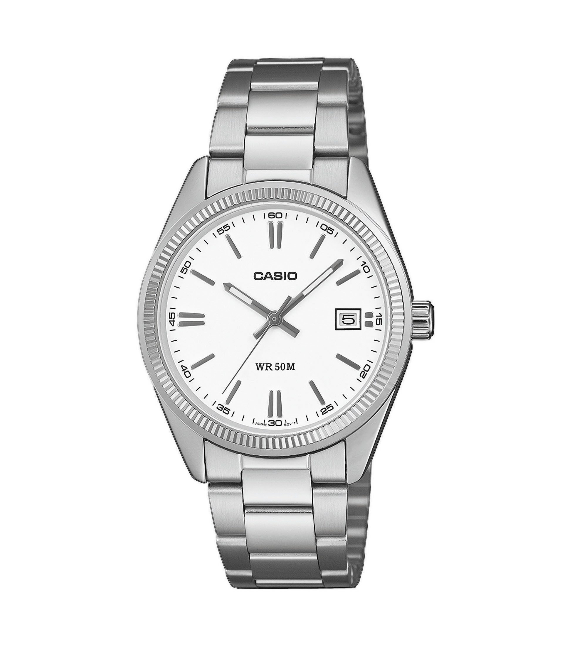 CASIO TIMELESS COLLECTION Quarzuhr UTP-1302PD-7AVEF, Armbanduhr, Damenuhr, Herrenuhr, Edelstahlarmband, analog, Tag