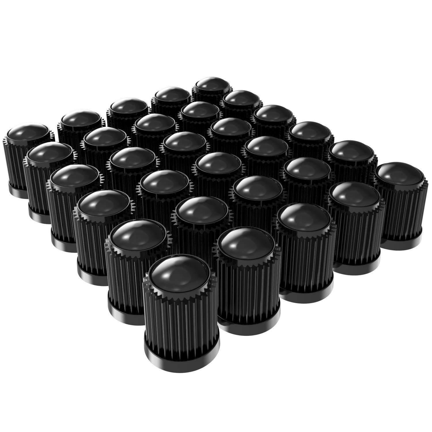 BAYLI Ventilkappe 30er Set Reifenventilkappen aus Kunststoff, Staubschutzkappen für