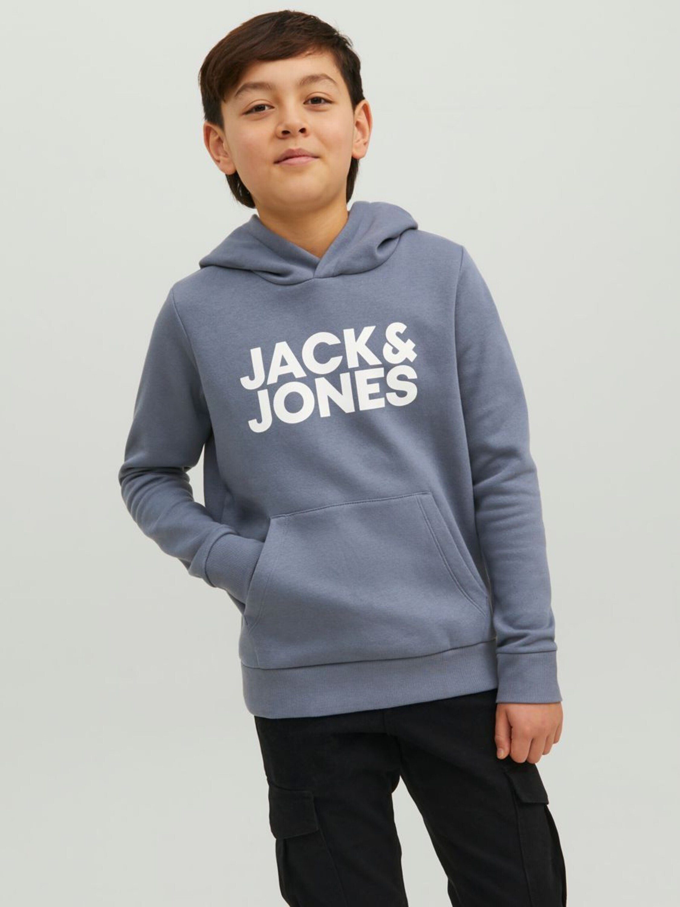 Jack & Jones Junior stone Detail, Patches Sweatshirt Weiteres flint (1-tlg)