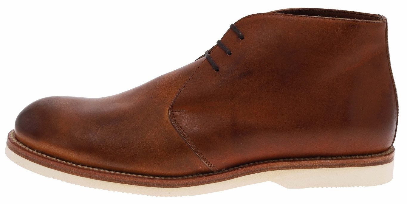Sendra Boots 8205 Braun Stiefelette Rahmengenäht Herren Chukka Schnürschuhe
