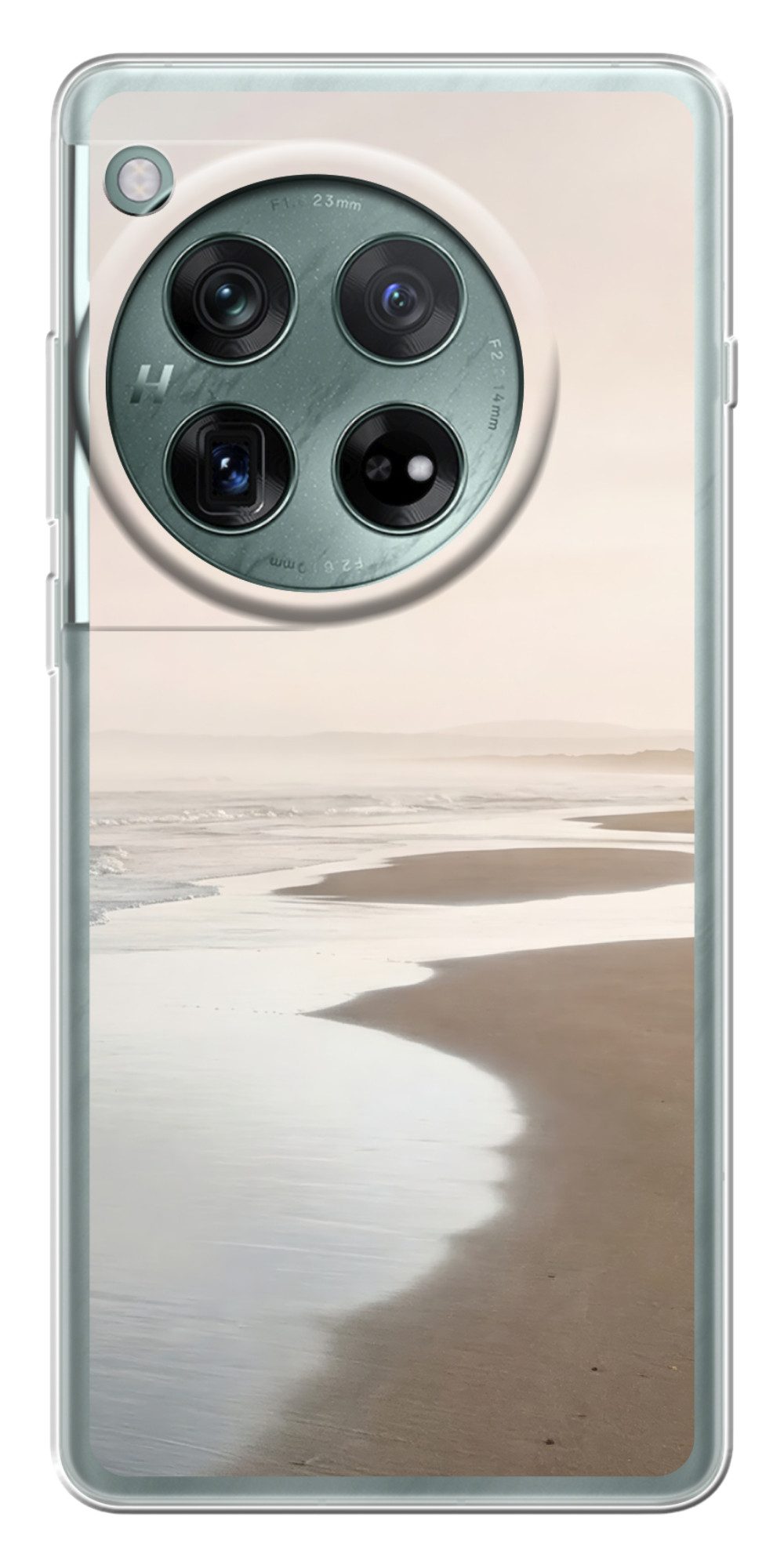 MuchoWow Handyhülle für OnePlus 12 Küstenlinie - Strand - Meer, Handy Case, Silikon, Bumper Case Dünn