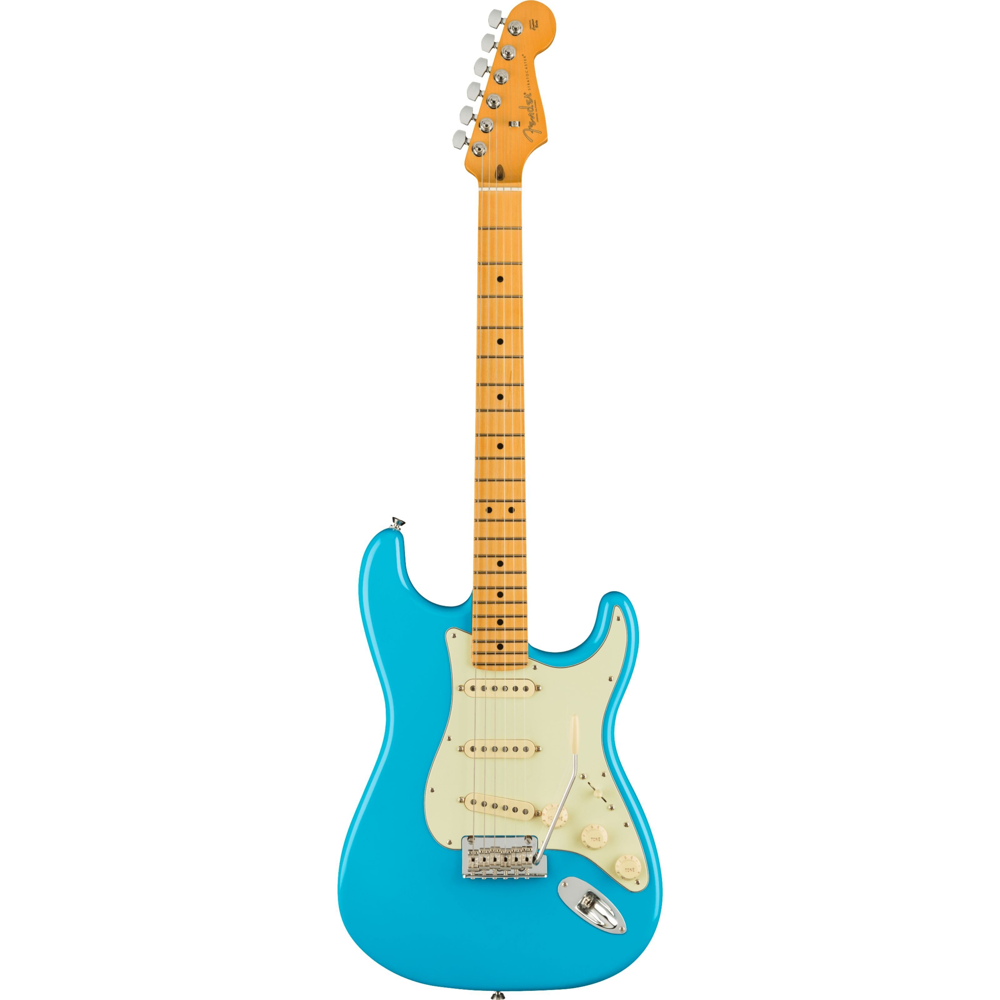 Fender E-Gitarre, E-Gitarren, ST-Modelle, American Professional II Stratocaster MN Miami Blue - E-Gitarre