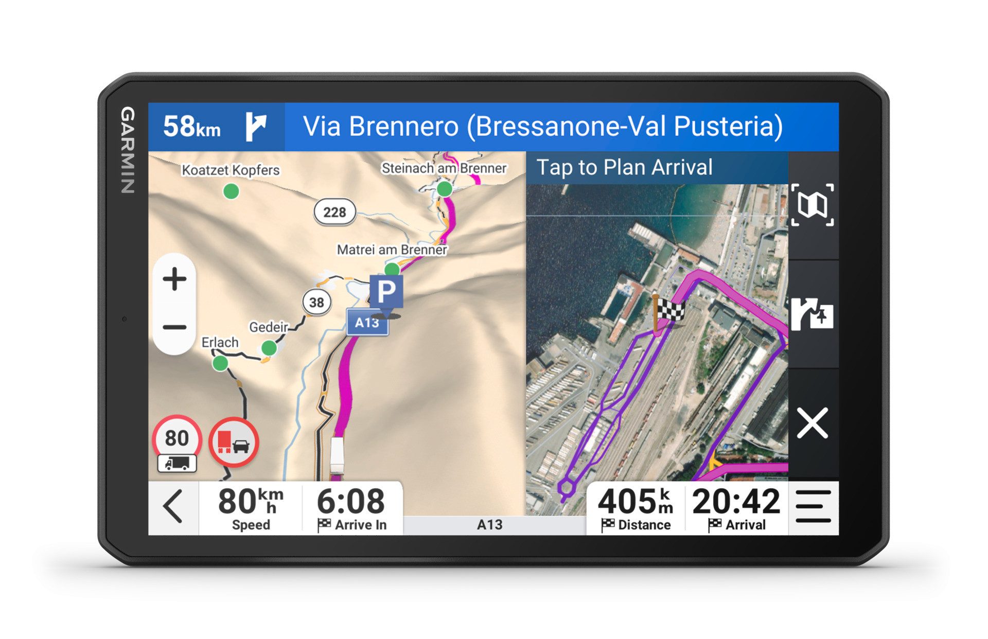 Garmin dezl LGV820 LKW-Navigationsgerät (Europa (49 Länder), Karten-Updates)