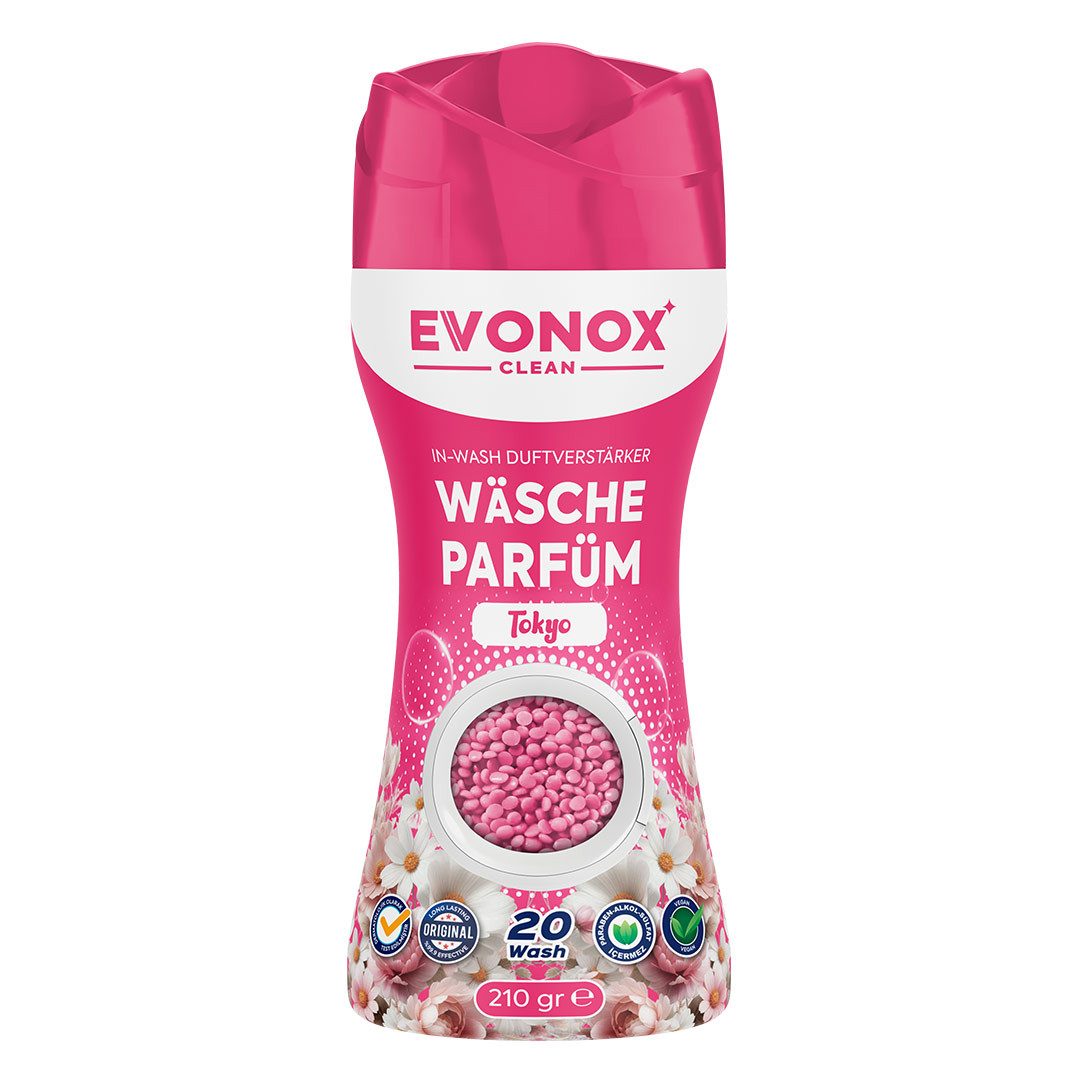 EVONOX Wäscheparfüm Dauerhafter Duft, Wäscheparfüm und Weichspüler, Trockenbälle 210gr (1-St)