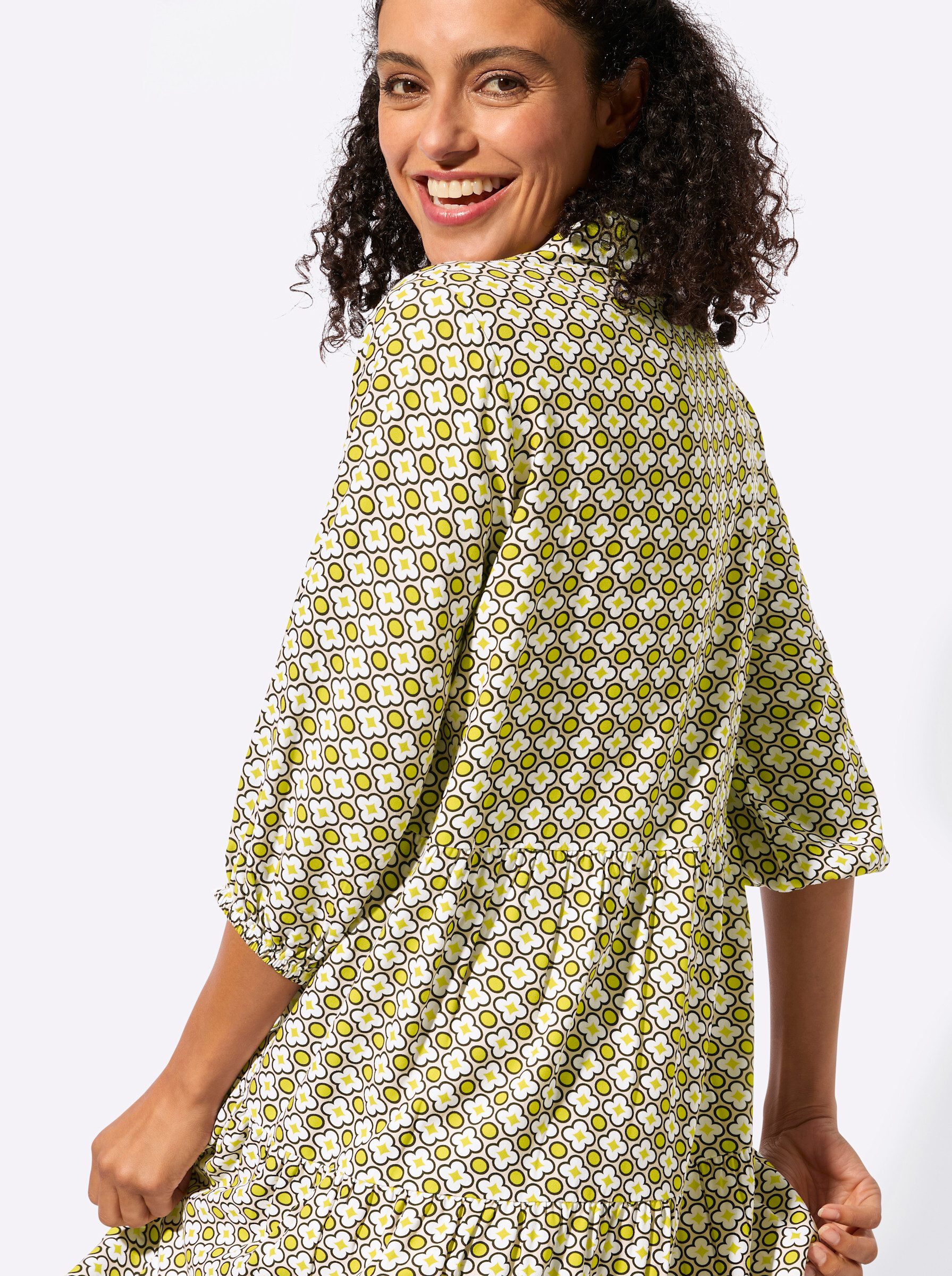 Witt Etuikleid Druck-Kleid 3/4-Arm