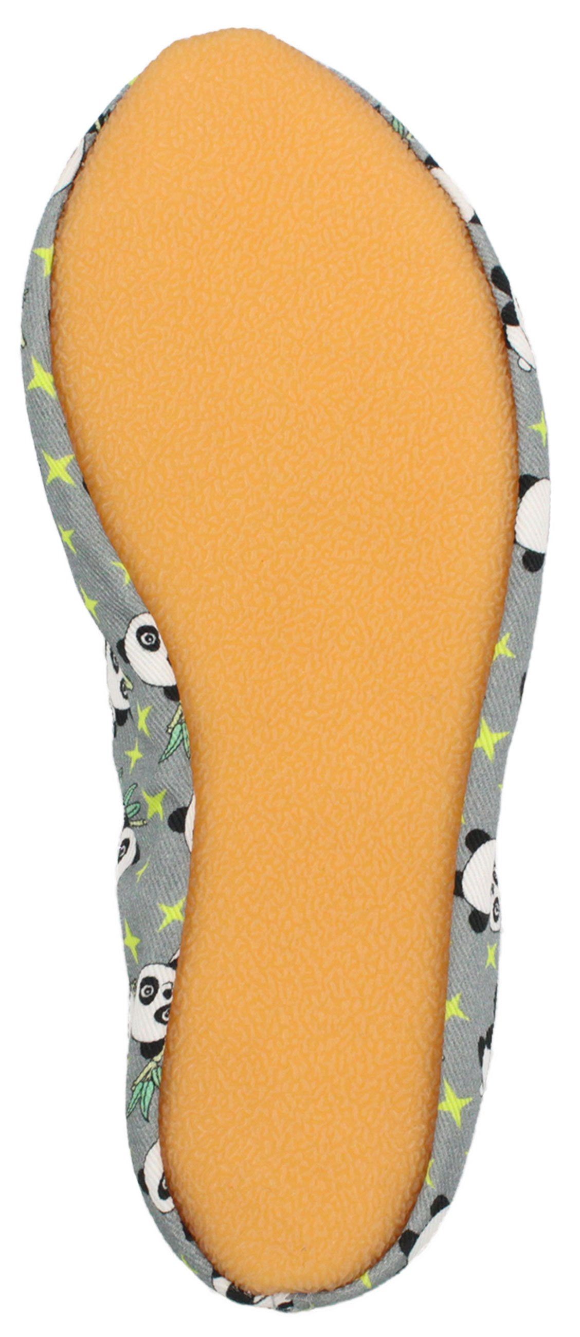 Beck Schläppchen Pandabär Gymnastikschuh (rutschfeste Laufsohle) unisex - robuste Baumwolle – Bild 4 von 5