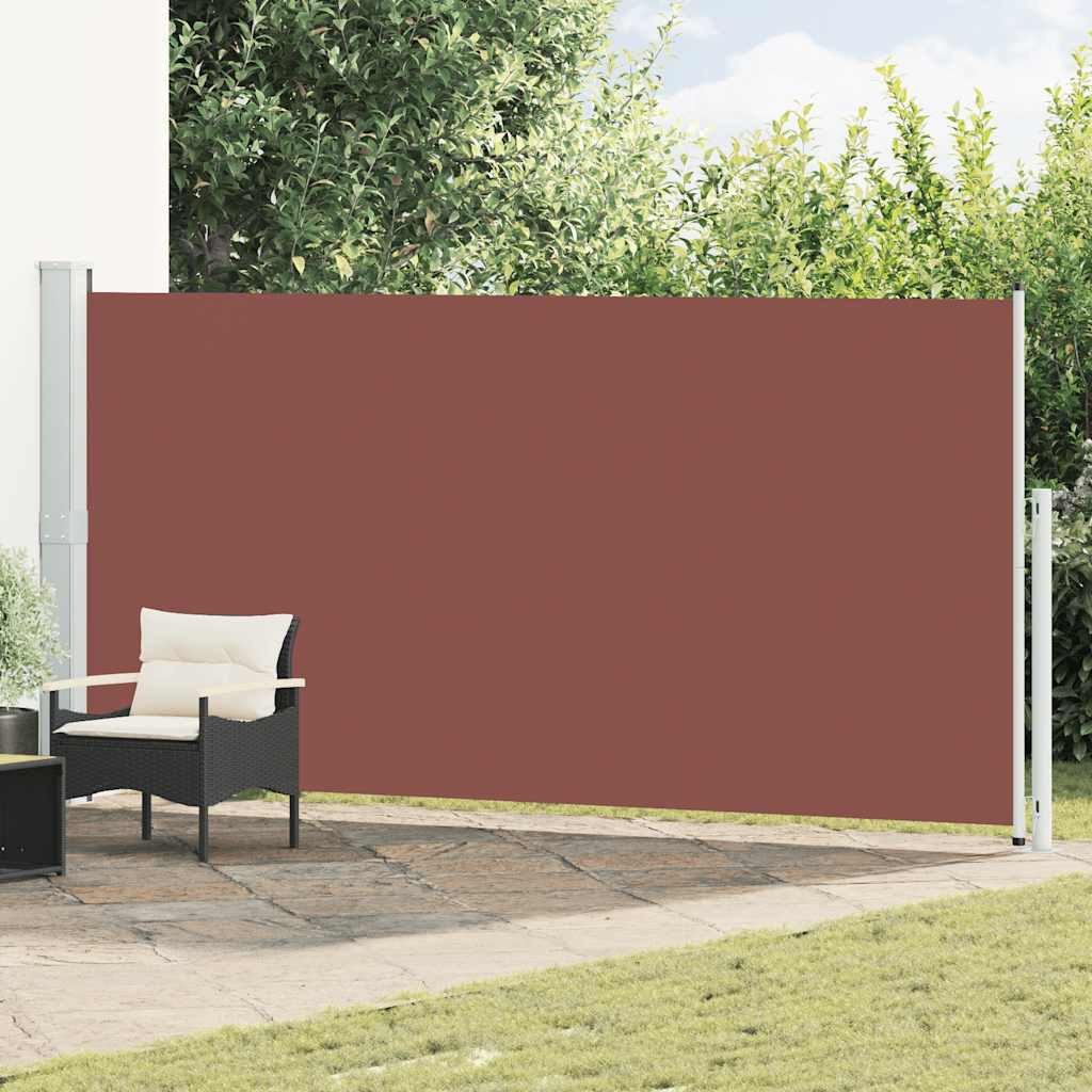 vidaXL Seitenmarkise Seitenmarkise Ausziehbar 180x500 cm Braun (1-St)