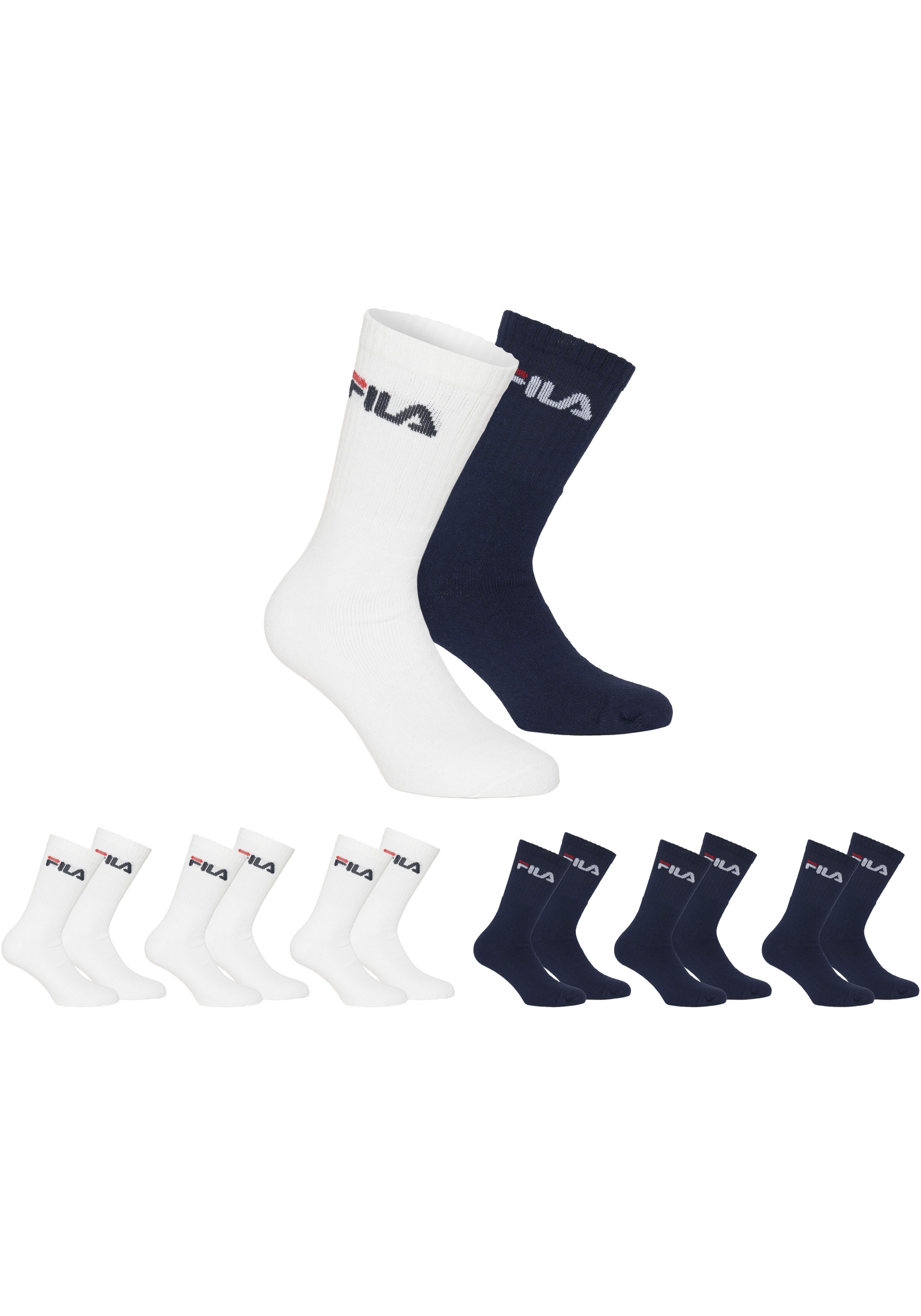 Fila Tennissocken UNISEX CREW TENNIS FULL TERRY SOCKS (6-Paar) Sportsocken, günstig online kaufen