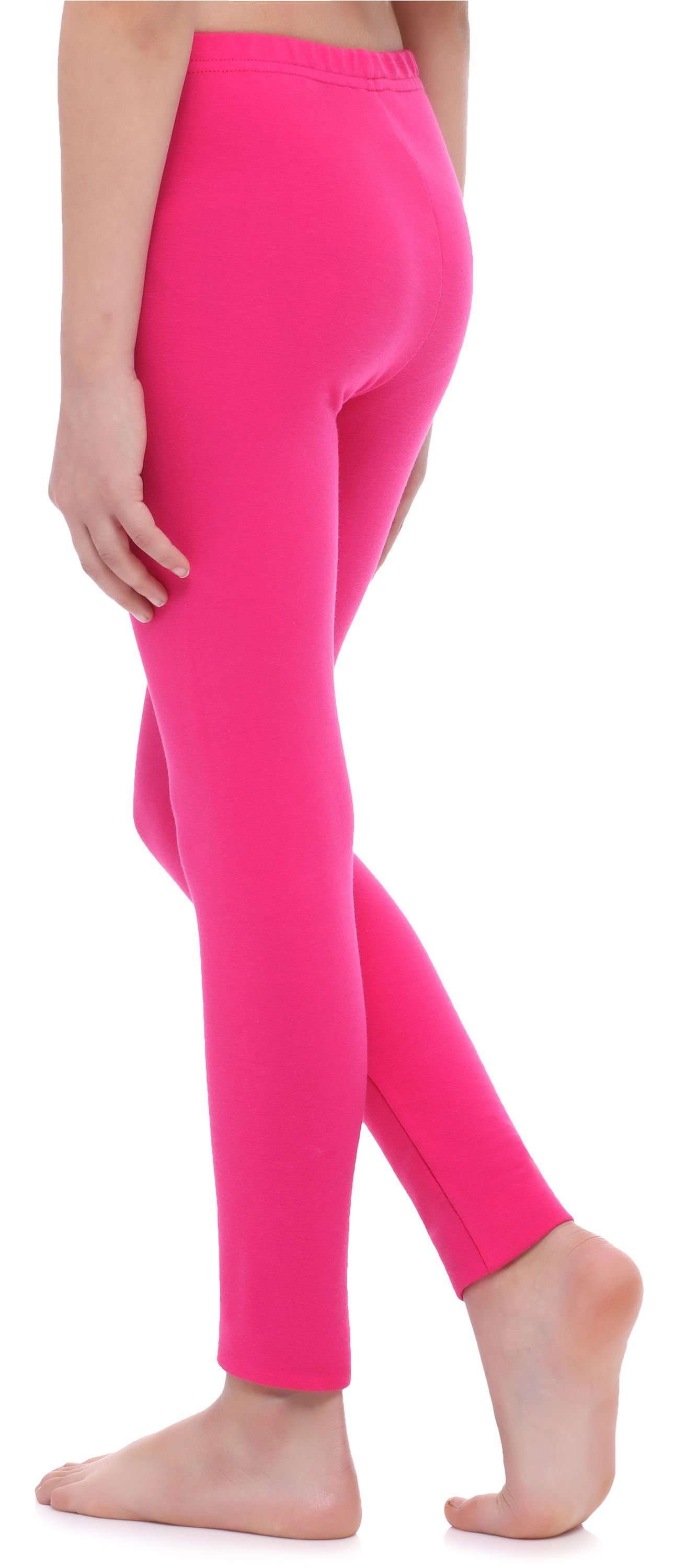Leggings Amaranth (1-tlg) MS10-252 Mädchen Bund Lange Baumwolle Merry Leggings Style elastischer aus