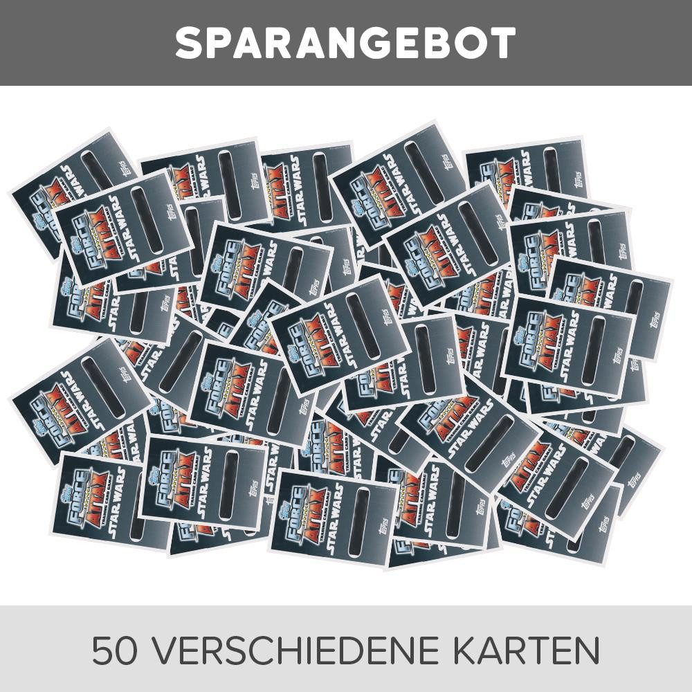 Star Wars Sammelkarte Star Wars Force Attax Movie S4 - 50 gemischte Base Karten - Spar 3