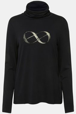 Laurasøn Longsleeve T-Shirt Rollkragen Laurasøn Logoprint Langarm