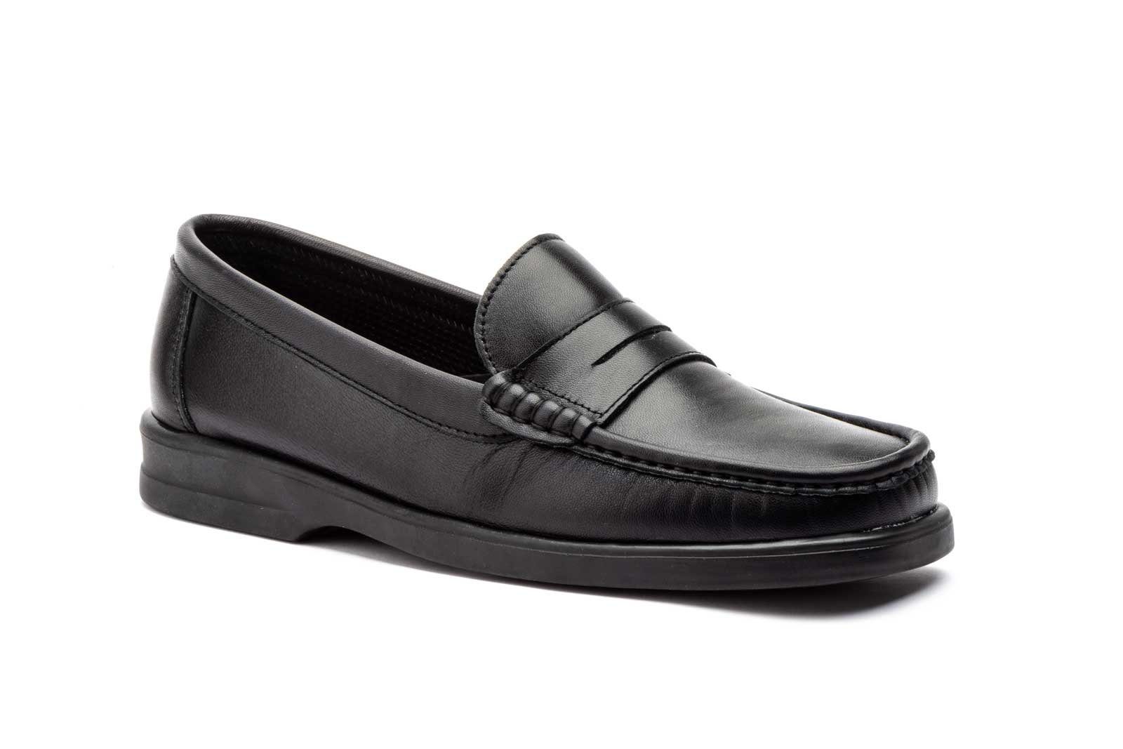 J.A.M. Slipper, Herren Penny Loafer "Kiowa" - Negro, Schwarz Mokassin