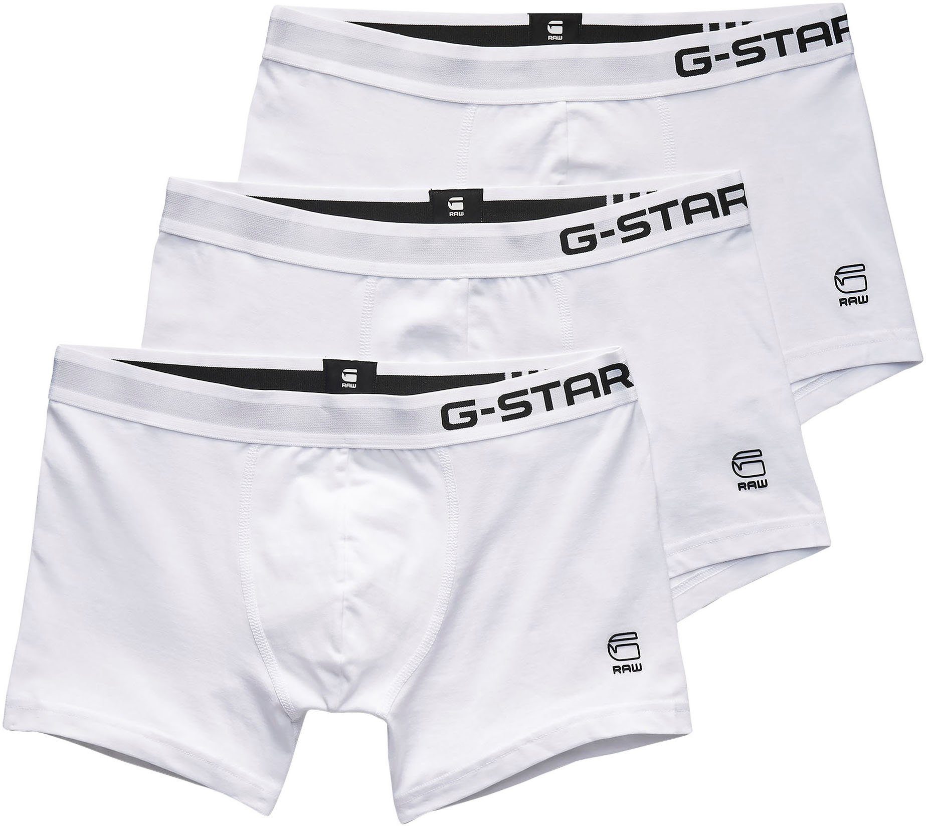 G-Star RAW Boxer Classic trunk 3 pack (Packung, 3-St., 3er-Pack), Perfekte  Passform durch den Elasthananteil