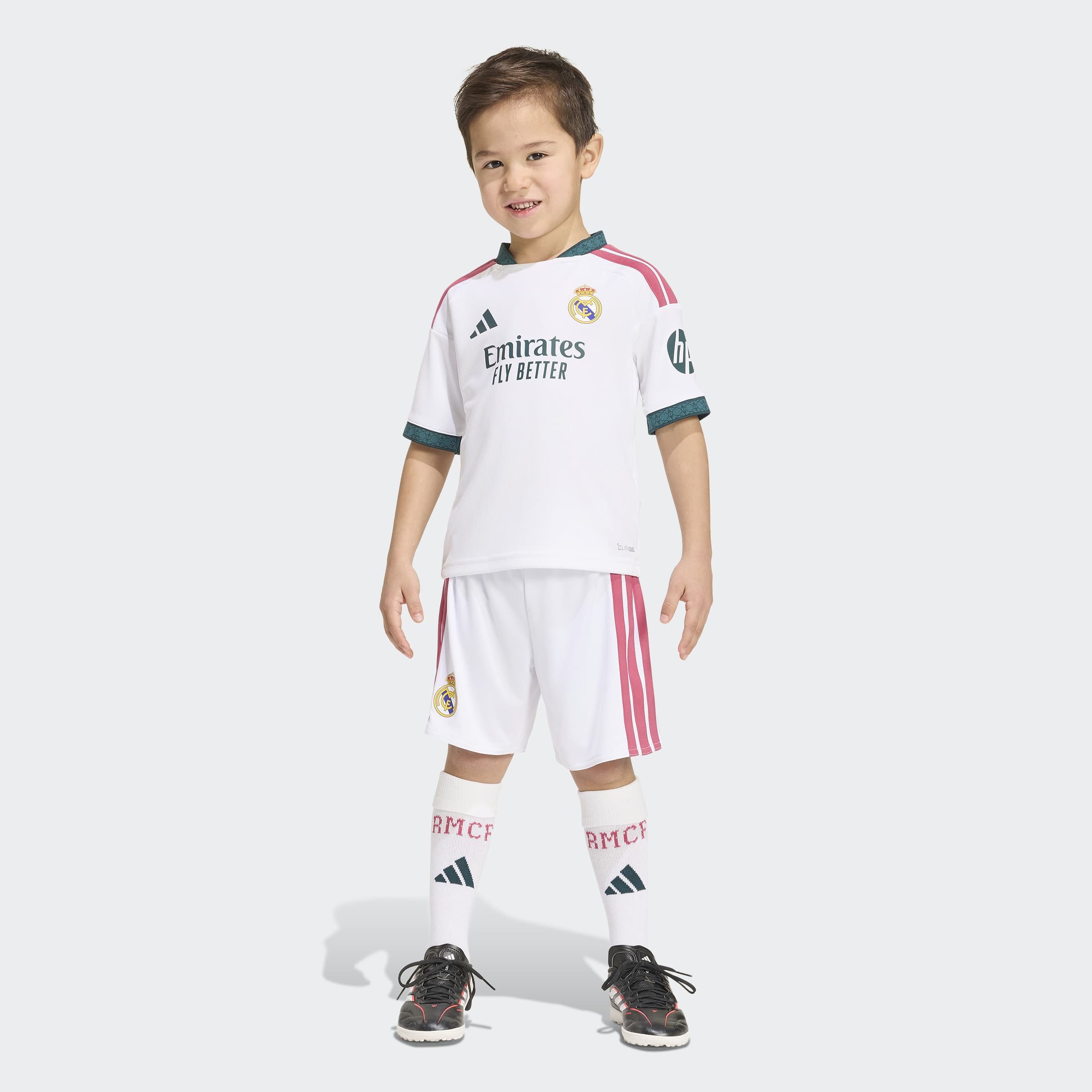 adidas Performance T-Shirt & Shorts REAL MADRID 26/27 KIDS HEIMSET für Fußball, mit Climacool Technologie, regulärer Schnitt