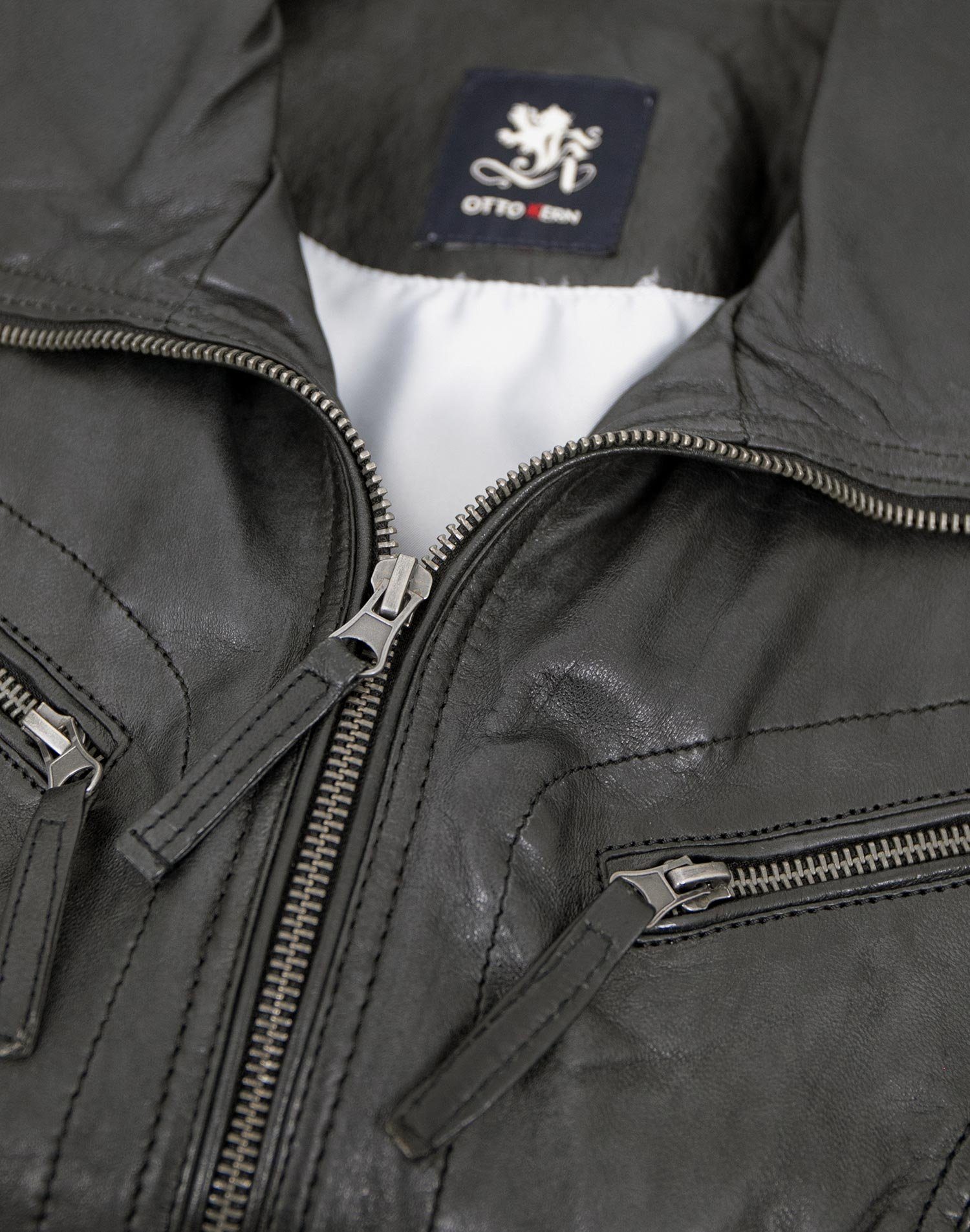 Otto Kern Lederjacke Katta/L OTTO KERN - Damen Lederjacke Lammnappa schwarz