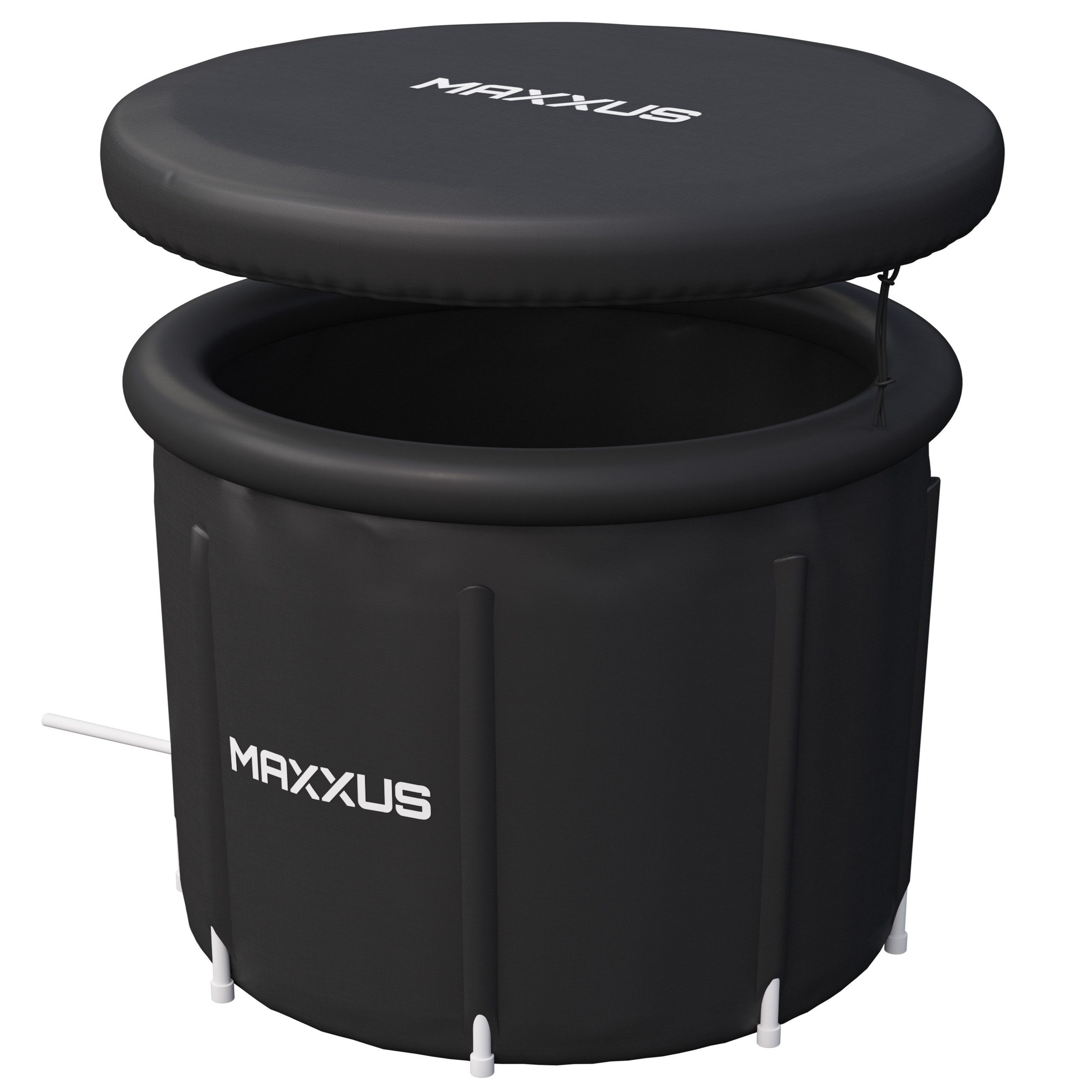 MAXXUS Pool Eisbad - XL, 450L, 90 x 75 cm, mit Deckel, Pumpe, Tragbar - Eisfass (1-tlg)