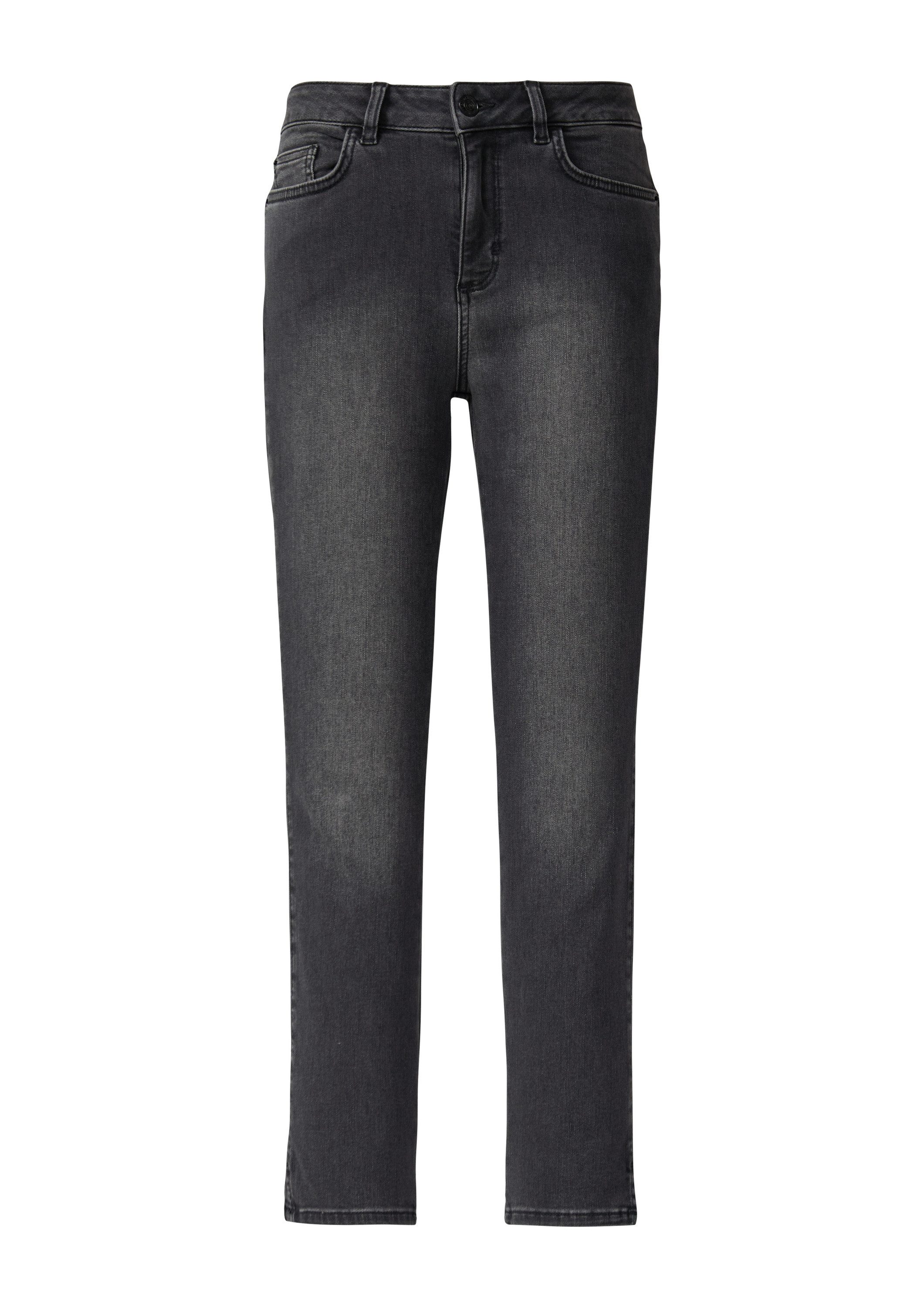 comma Skinny-fit-Jeans Jeans-Hose Crop-Jeans im Skinny Fit mit Waschung