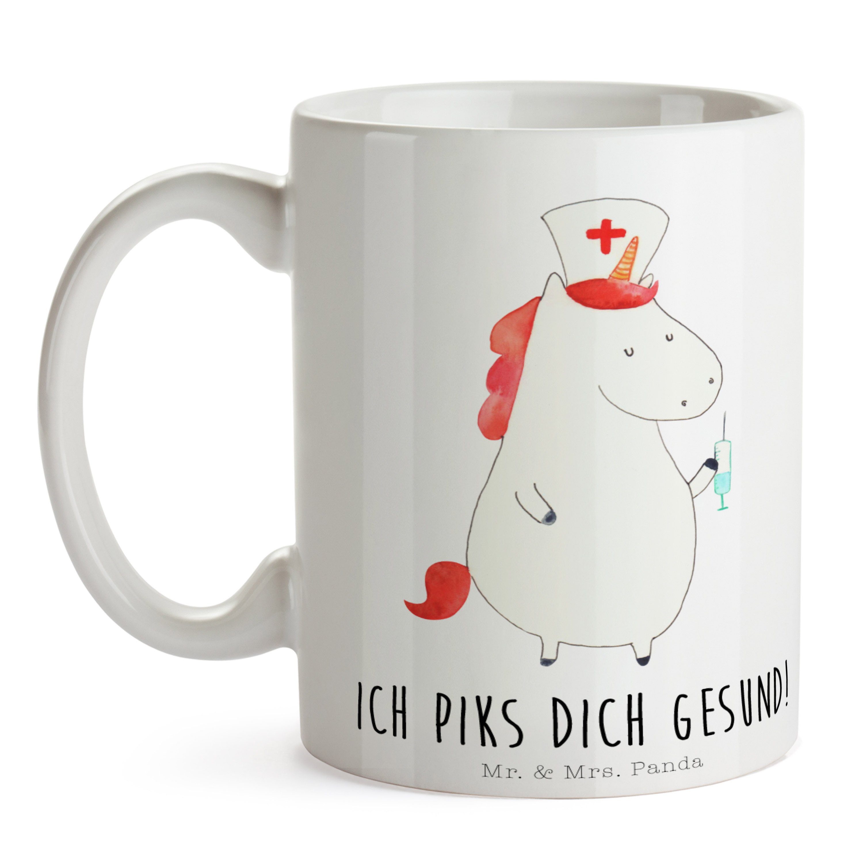 Tasse Mr. Keramik Geschenk, - Panda - Weiß Pegasus, & Krankenschwester Kaffeebecher, Mrs. Ei, Einhorn