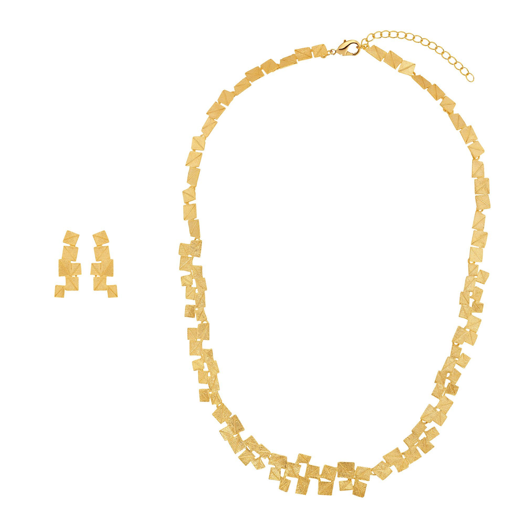 Heideman Collier Set Partis goldfarben (keine Angabe, inkl. Geschenkverpackung), Geschenkset für Damen mit Kette und Ohrstecker