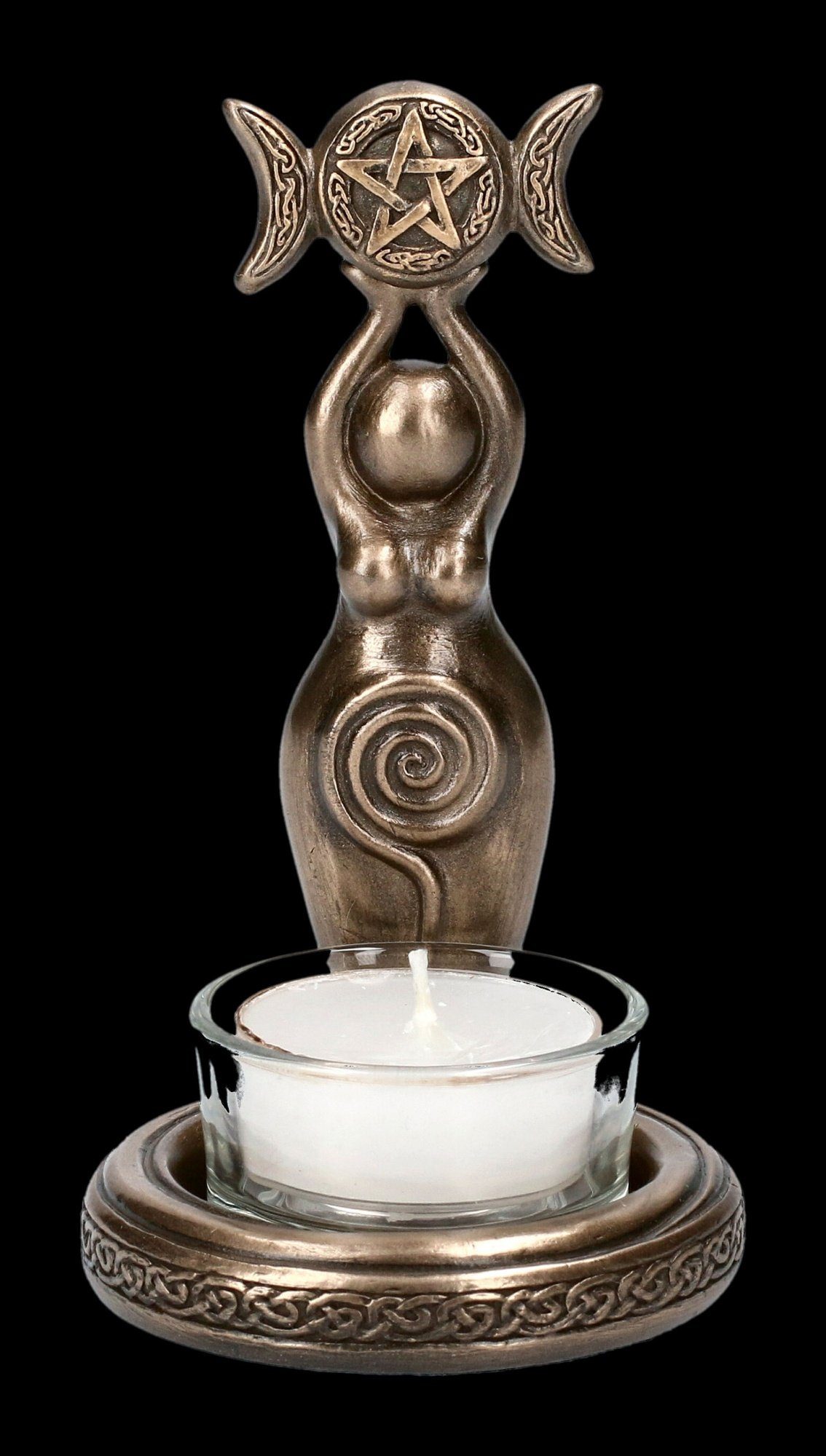 Dekoration Veronese Sprial Figuren Figur - Göttin Shop als Teelichthalter Fantasy GmbH Teelichthalter