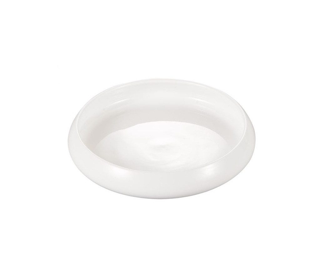 EmirtexHome Speiseteller Bondy Porzellan tiefe Teller 18,2x4cm weiss
