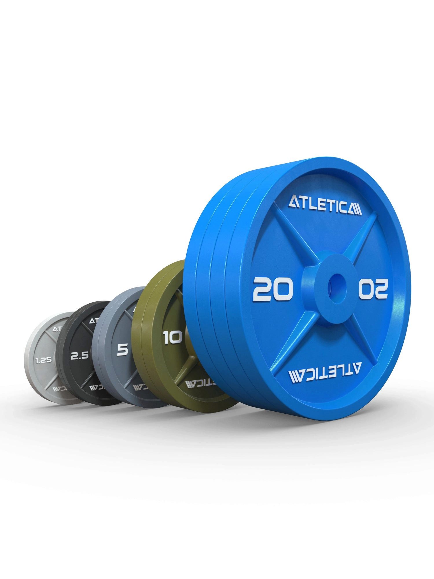 ATLETICA Hantelscheiben Color Iron Plates SET, 117.5kg
