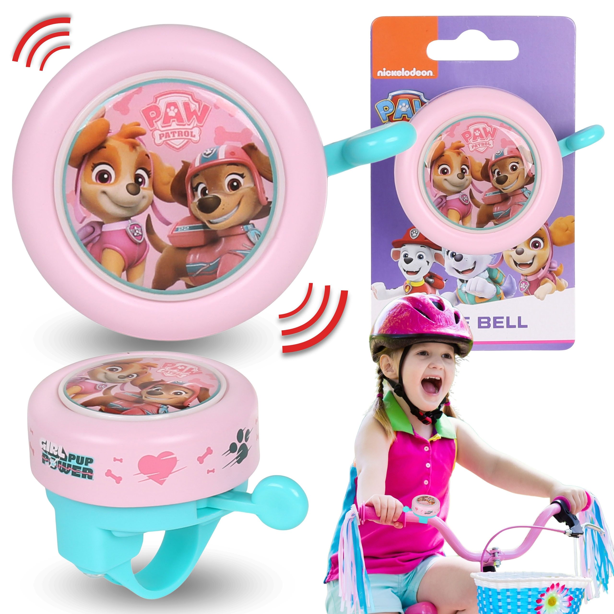 Fahrradklingel Paw Patrol Skye Liberty Kinderfahrradklingel, Mädchen