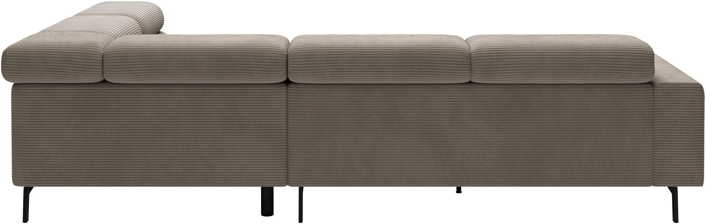 SCHÖNER WOHNEN-Kollektion Ecksofa Tossa, Modernes Design trifft smarte Funktione, Breite 273 cm, 2 Teile, Motorischer Sitzvorzug, Kopfteil-Funktion & Saugroboter-Höhe