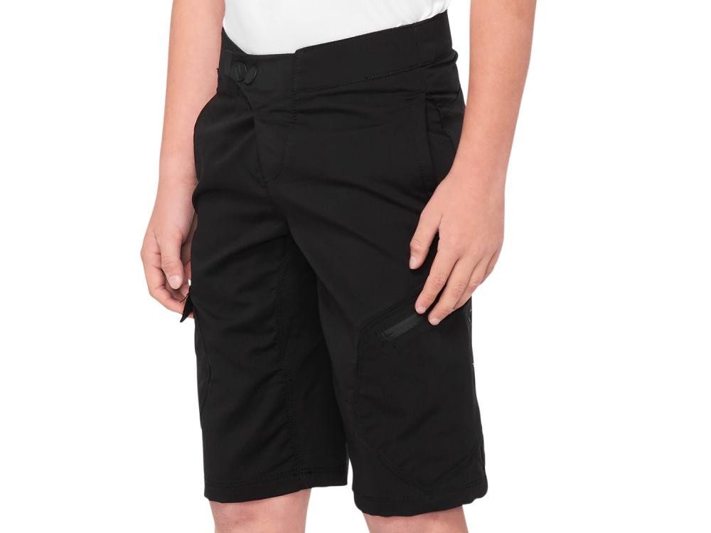 100% Fahrradhose 100% Ridecamp Youth Short 22" navy - komfortable All-Mountain Bikeshor