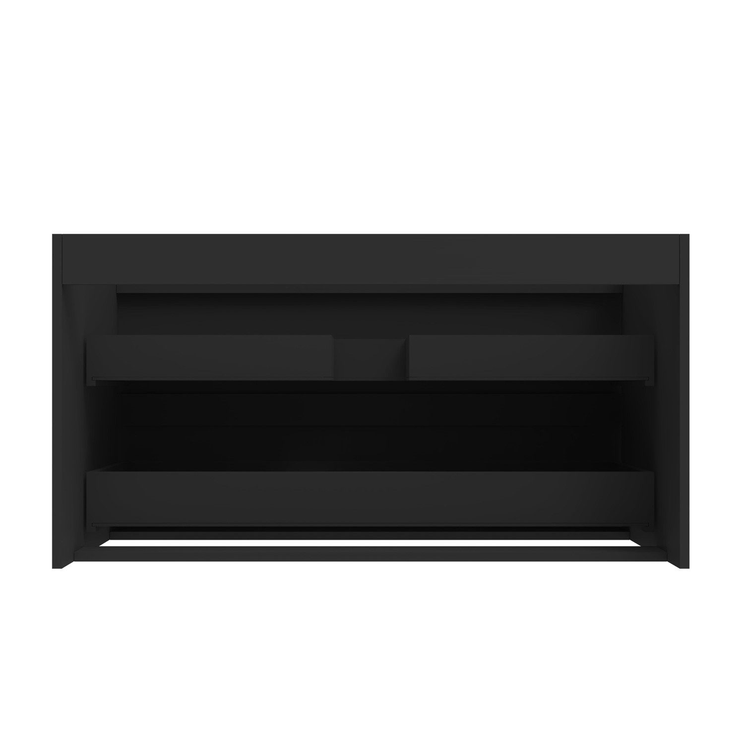 duschspa Waschtisch Badmöbel Set Waschbecken mit Unterschrank MDF, Hochglanz, Softclose, mit Überlauf