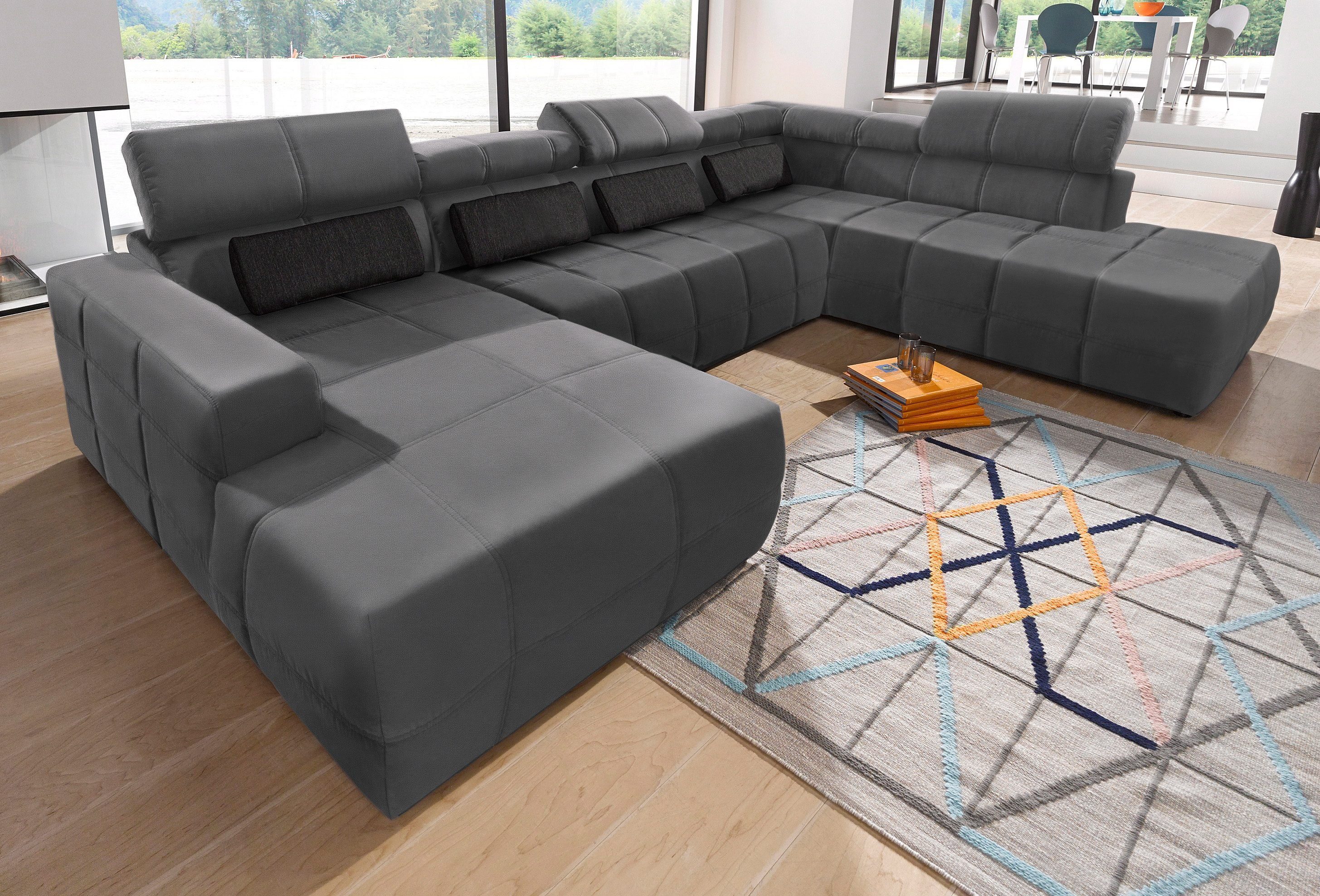 DOMO collection Wohnlandschaft "Brandon, whlw. mit Sitztiefenverstellung, w günstig online kaufen