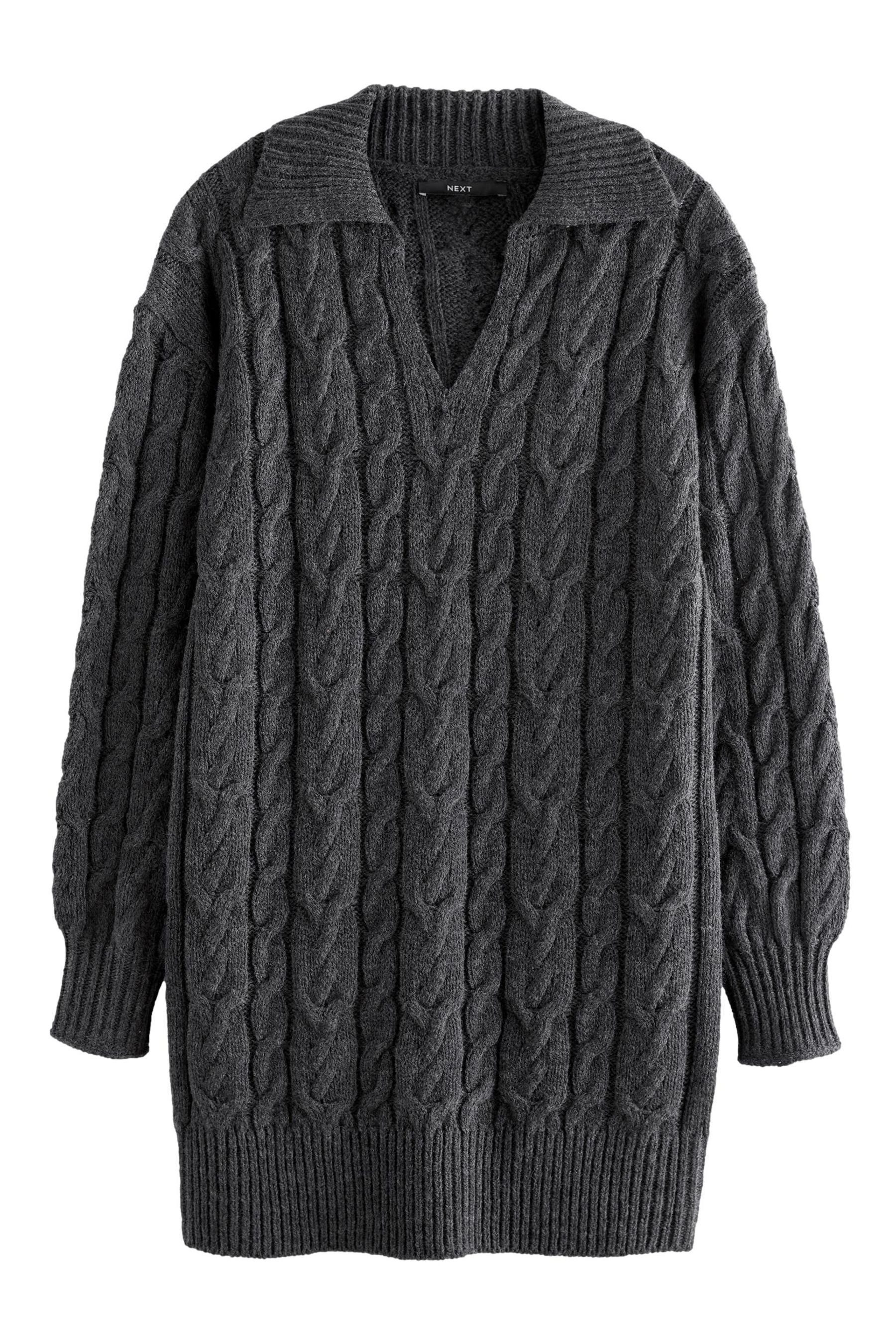 Next Minikleid Mini-Pulloverkleid mit V-Ausschnitt, Kurzgröße günstig online kaufen