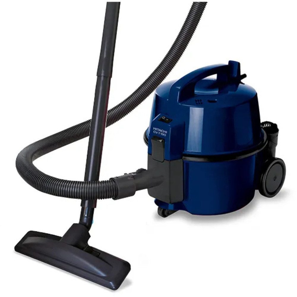 Hitachi Bodenstaubsauger CV-T 190 ECO DBL, Profi-Staubsauger, 12m Radius, HEPA-Dauerfilter, 880 W, beutellos, 12 m Aktionsradius, Möbel- und Kantenschutz, 4,5 Liter Staubtank