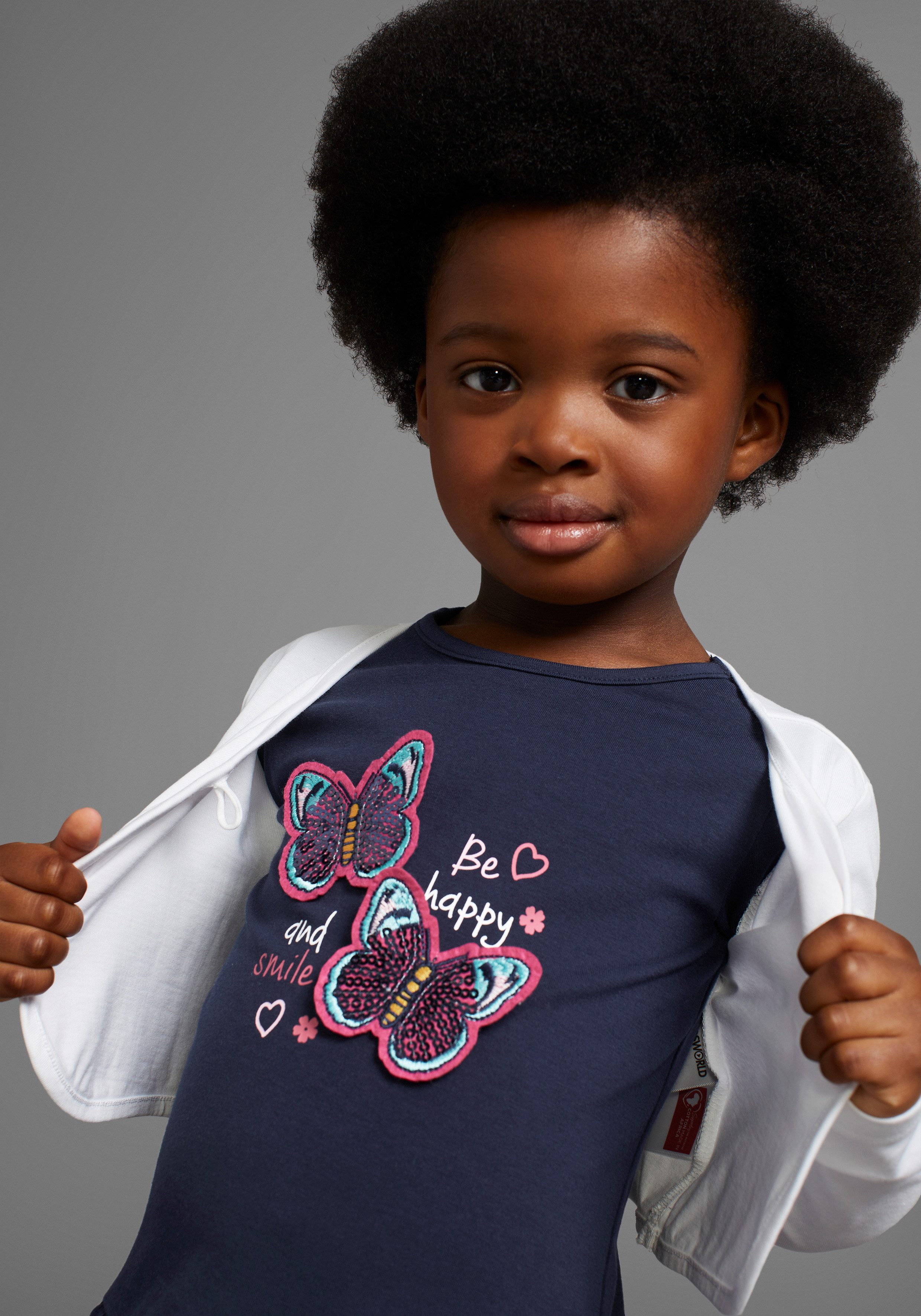 KIDSWORLD Bolero, Kleid & Leggings 2tlg. Set : Kleid mit Bolero-Jacke (Set, 2-tlg., 2) Outfit für kleine Mädchen